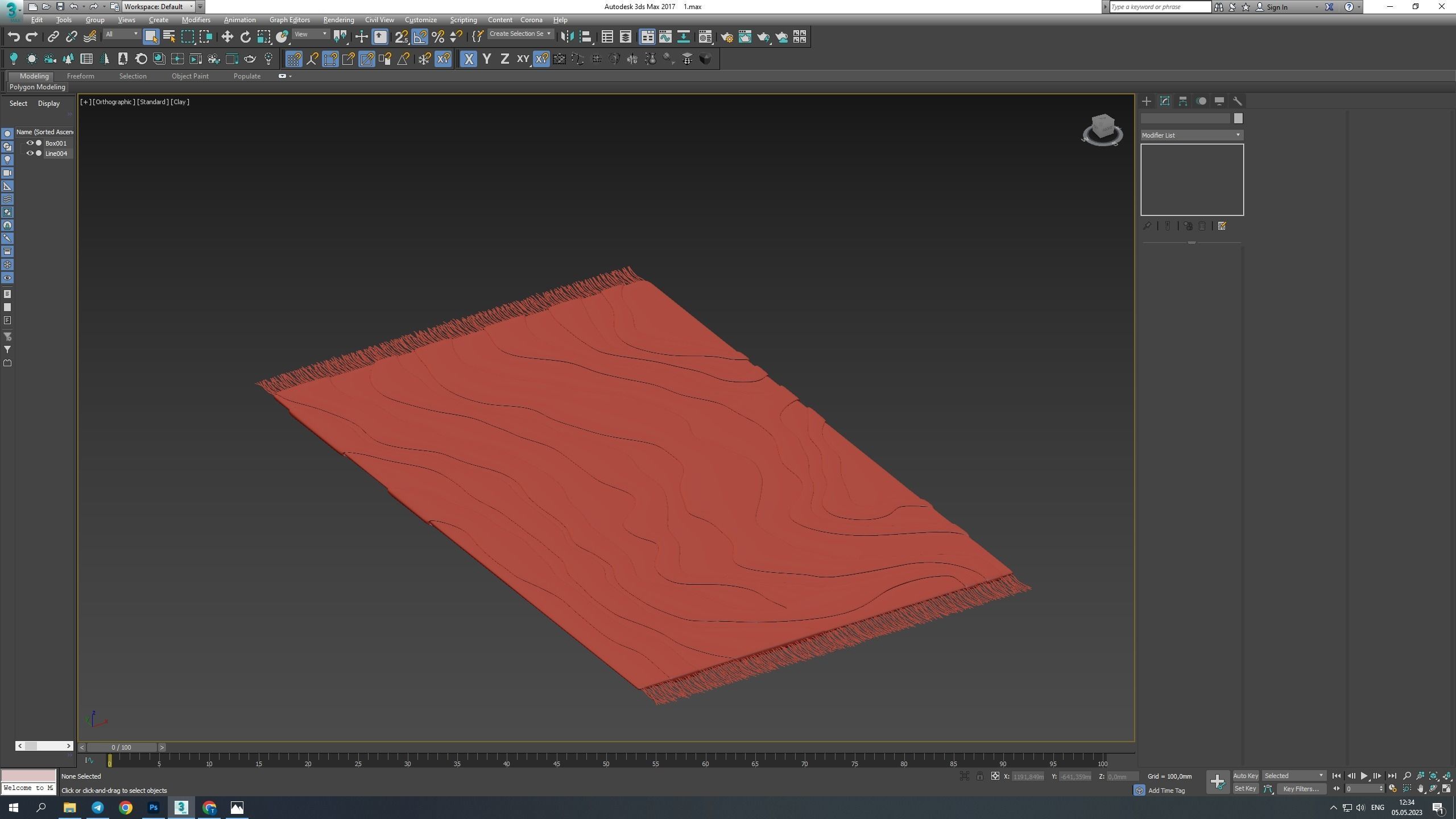 Tufted Sierra Rug Low-poly 3D model_9