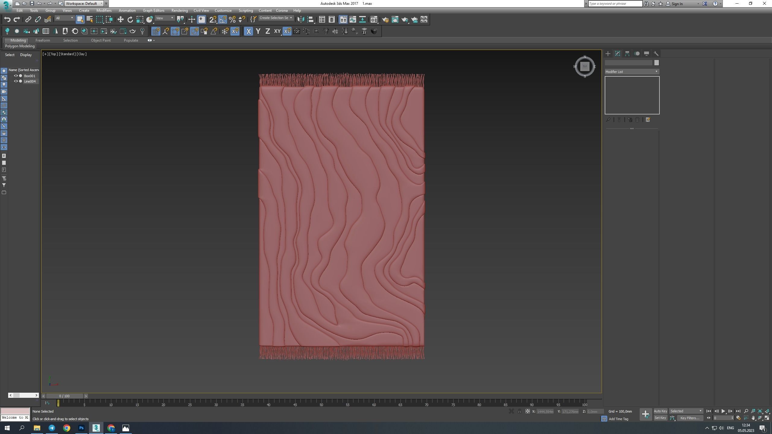 Tufted Sierra Rug Low-poly 3D model_6