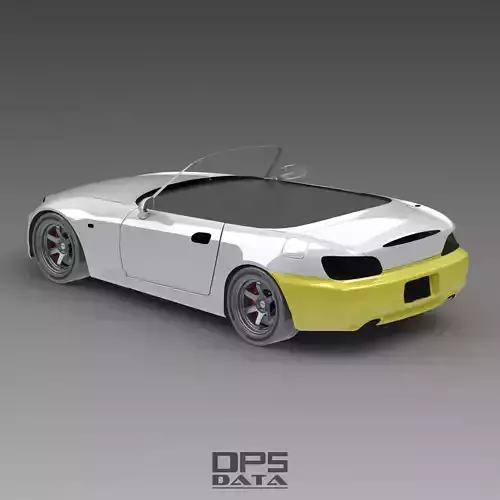 S2000 AP2 Rear Bumper Exterior Surface Model - 3D Laser-Scanned