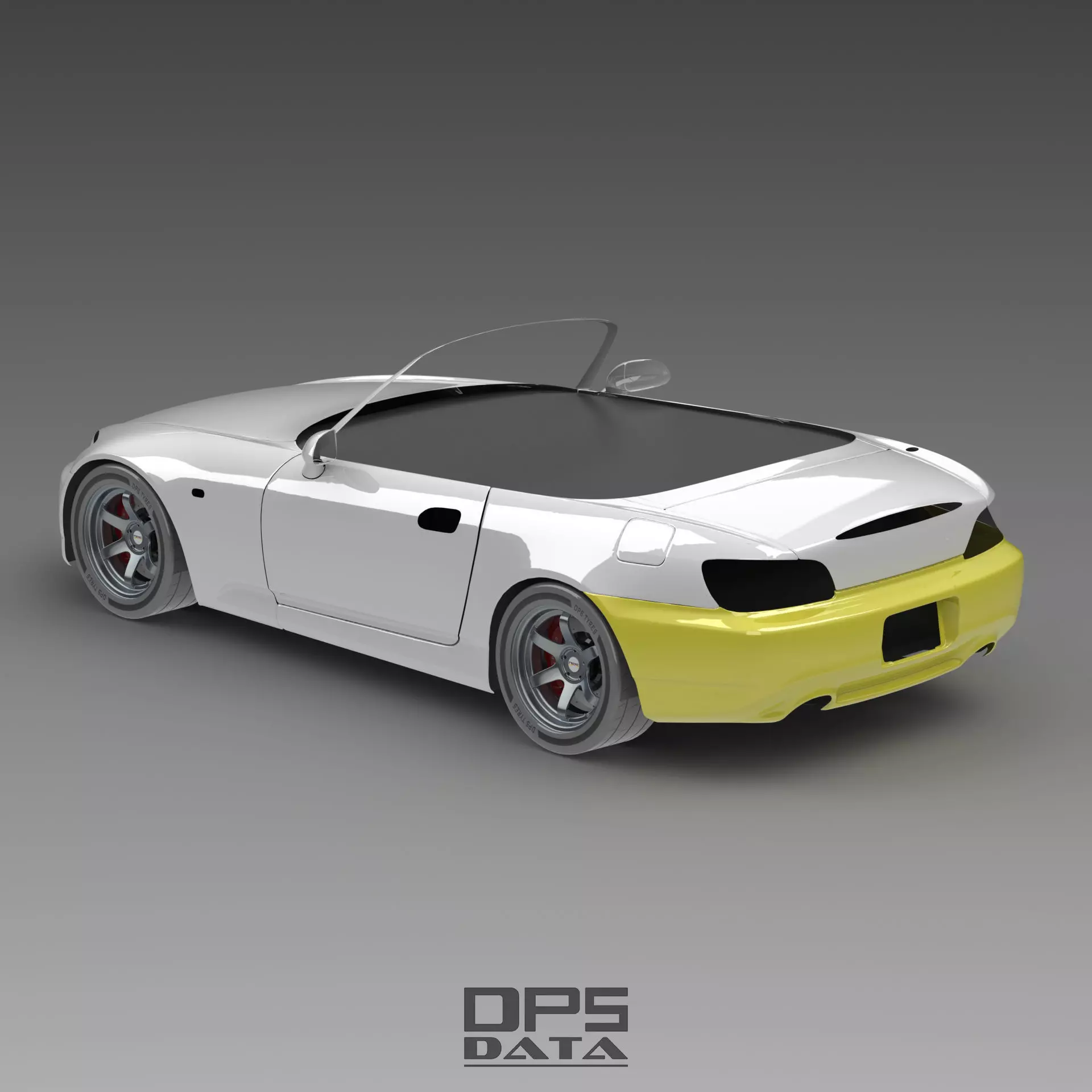 S2000 AP2 Rear Bumper Exterior Surface Model - 3D Laser-Scanned 3D model_0