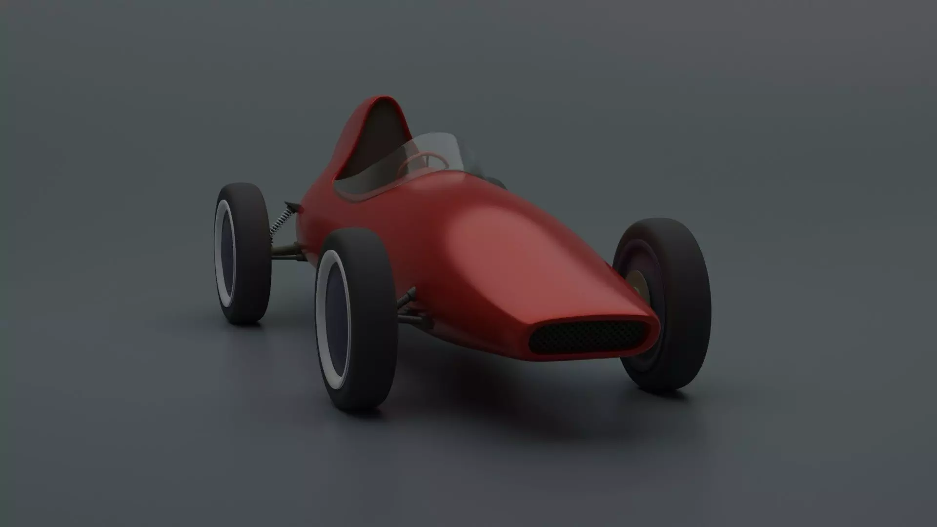 Racing Retro Car Free 3D model