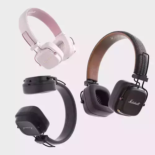 Headphones Marshall Major 4 Major 5 3D model