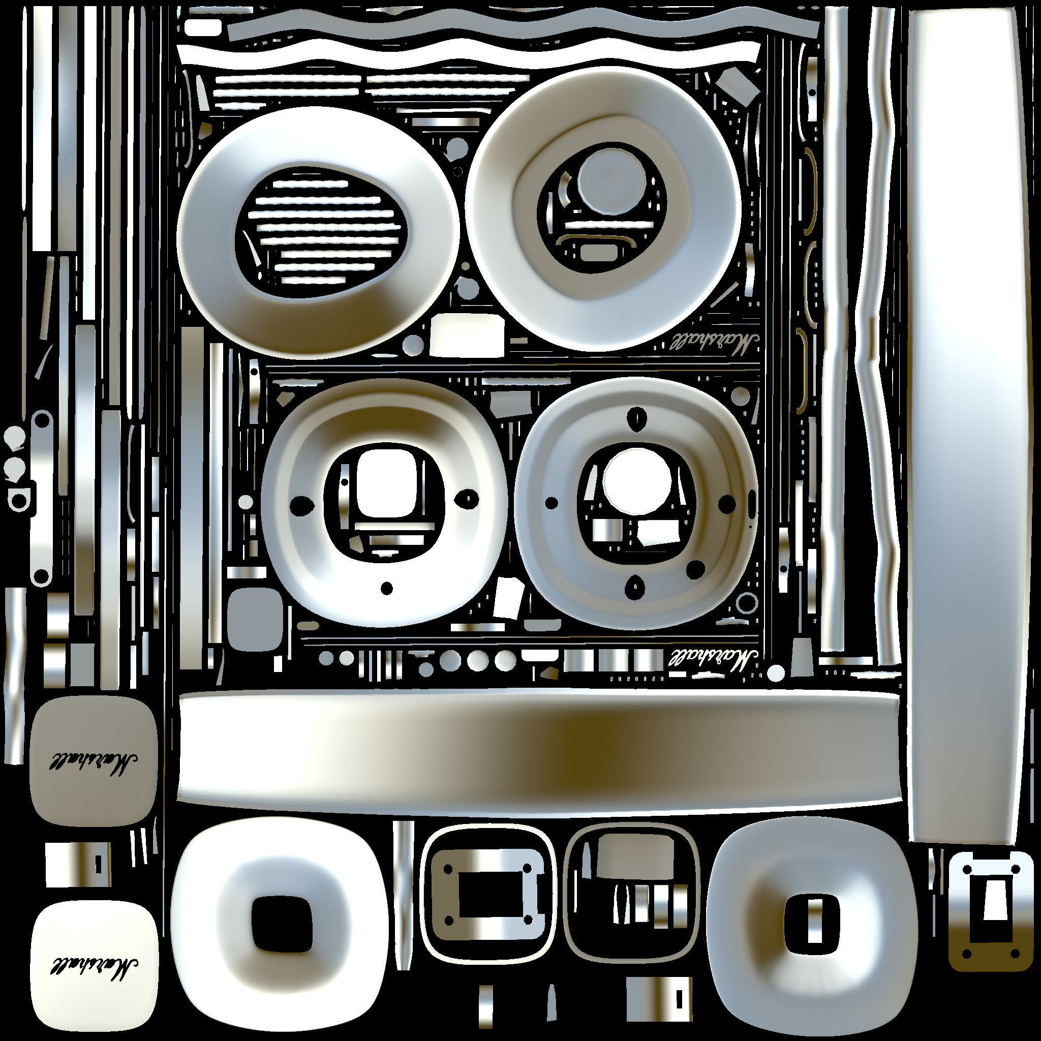 Headphones Marshall Major 4 Major 5 3D model_8