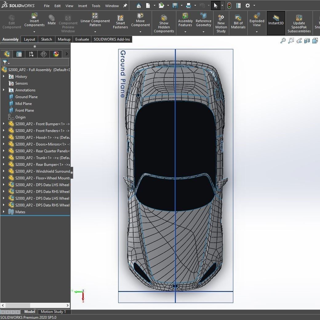 S2000 AP2 Full Exterior Surface Model - 3D Laser-Scanned 3D model ...