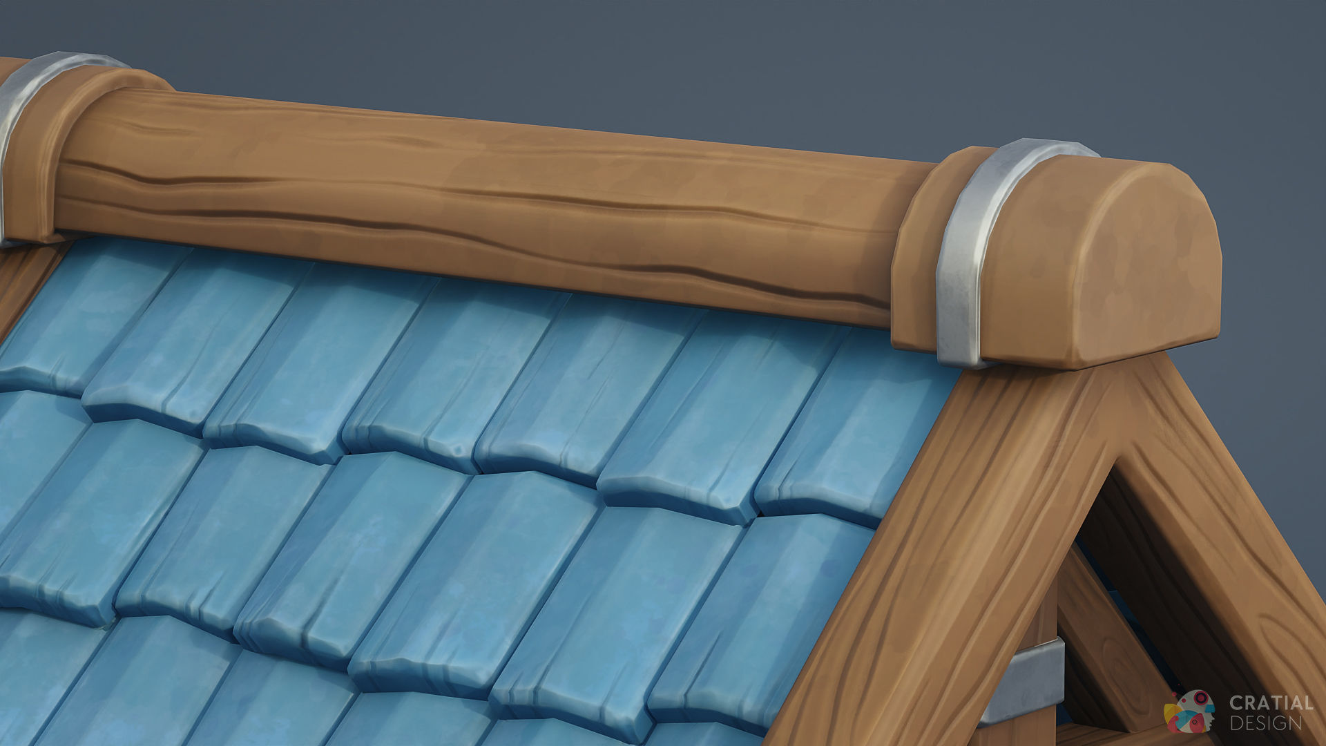 Stylized Well Low-poly 3D model_3