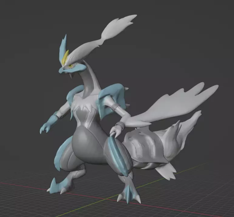 White Kyurem 3D print model_0