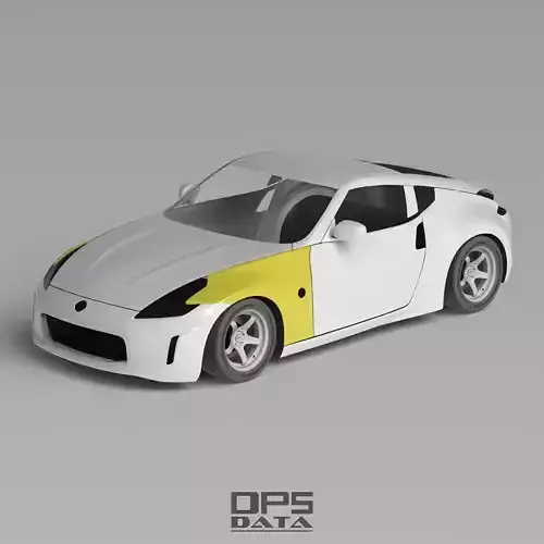 370Z Z34 Front Fenders Exterior Surface Model - 3D Laser-Scanned
