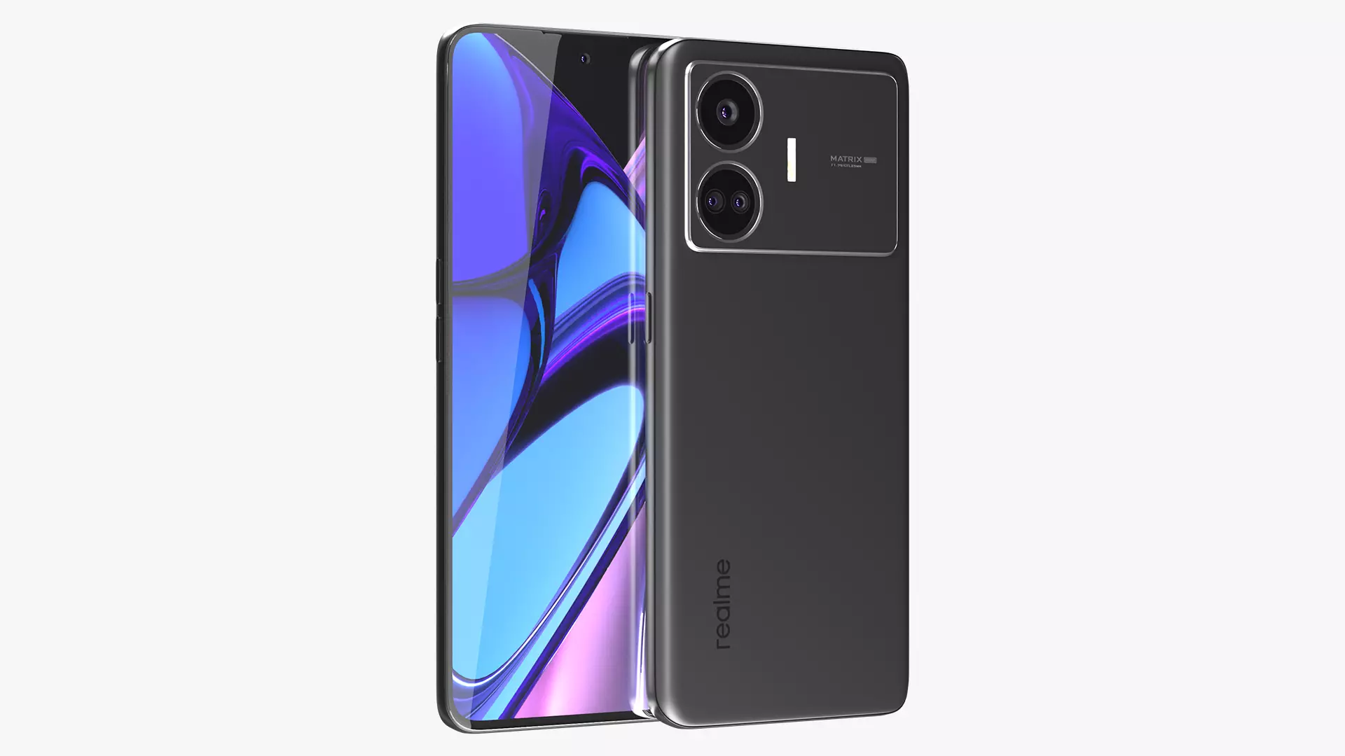 Realme GT Neo 5 SE Black Low-poly 3D model_0