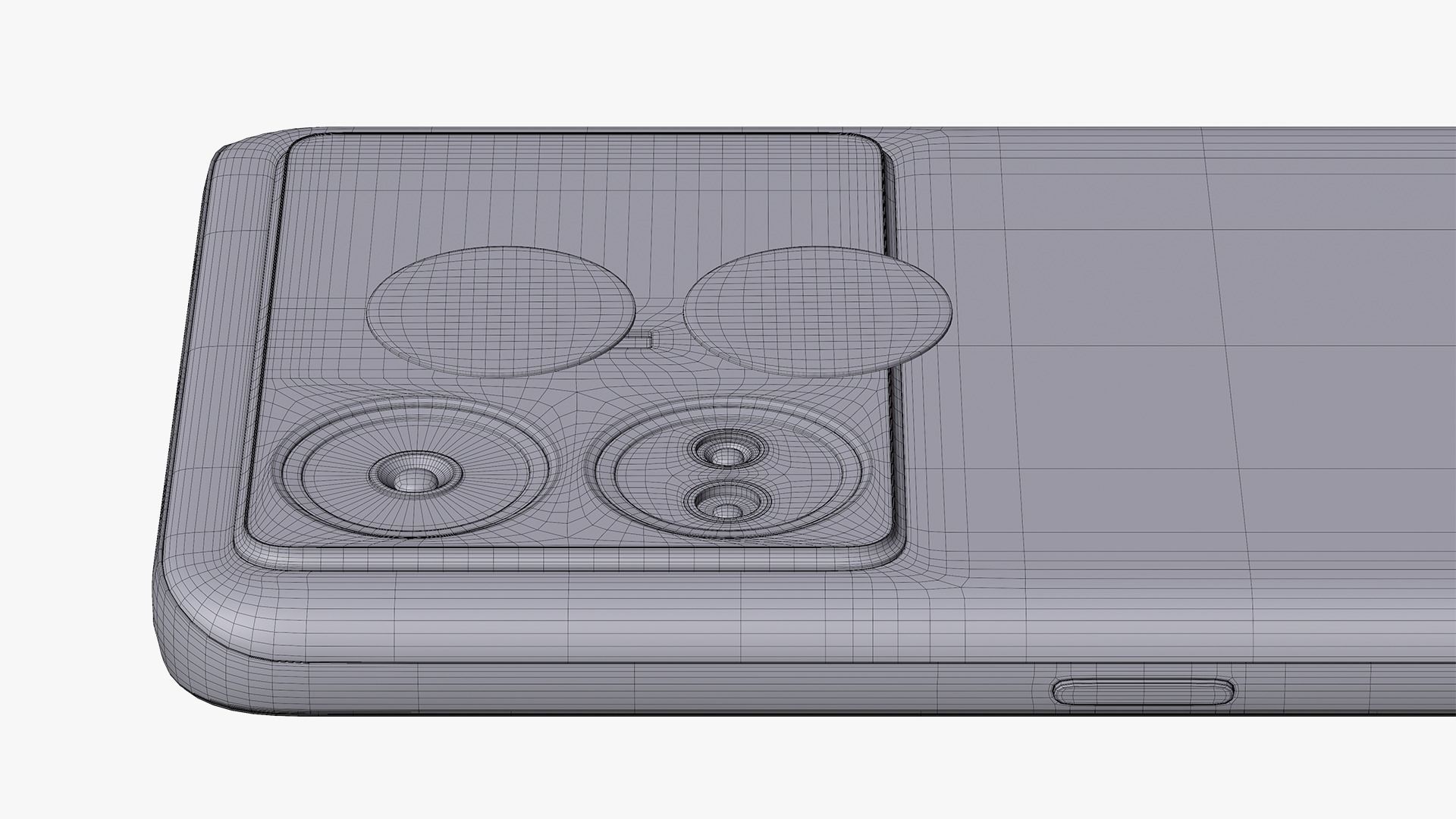 Realme GT Neo 5 SE Black Low-poly 3D model_16