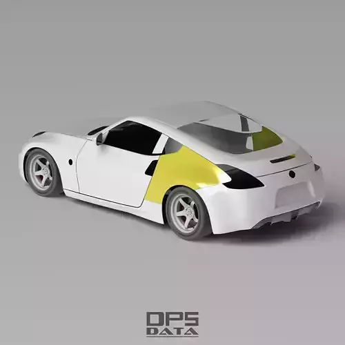 370Z Z34 Rear Quarter Panel Surfaces 3D Laser-Scanned