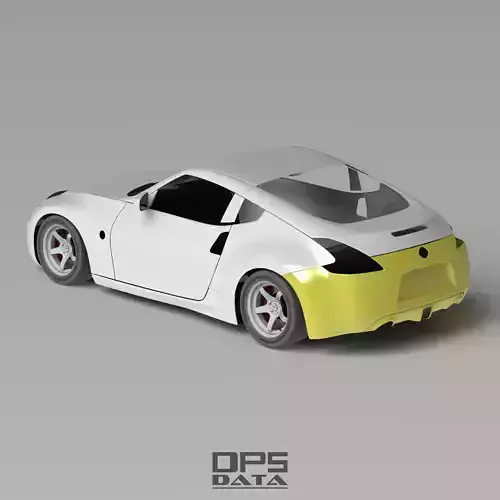 370Z Z34 Rear Bumper Exterior Surface Model - 3D Laser-Scanned