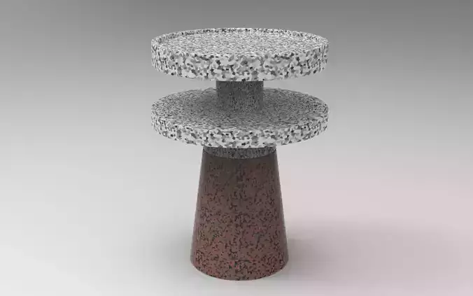 Rosa Side Table  Low-poly 3D model