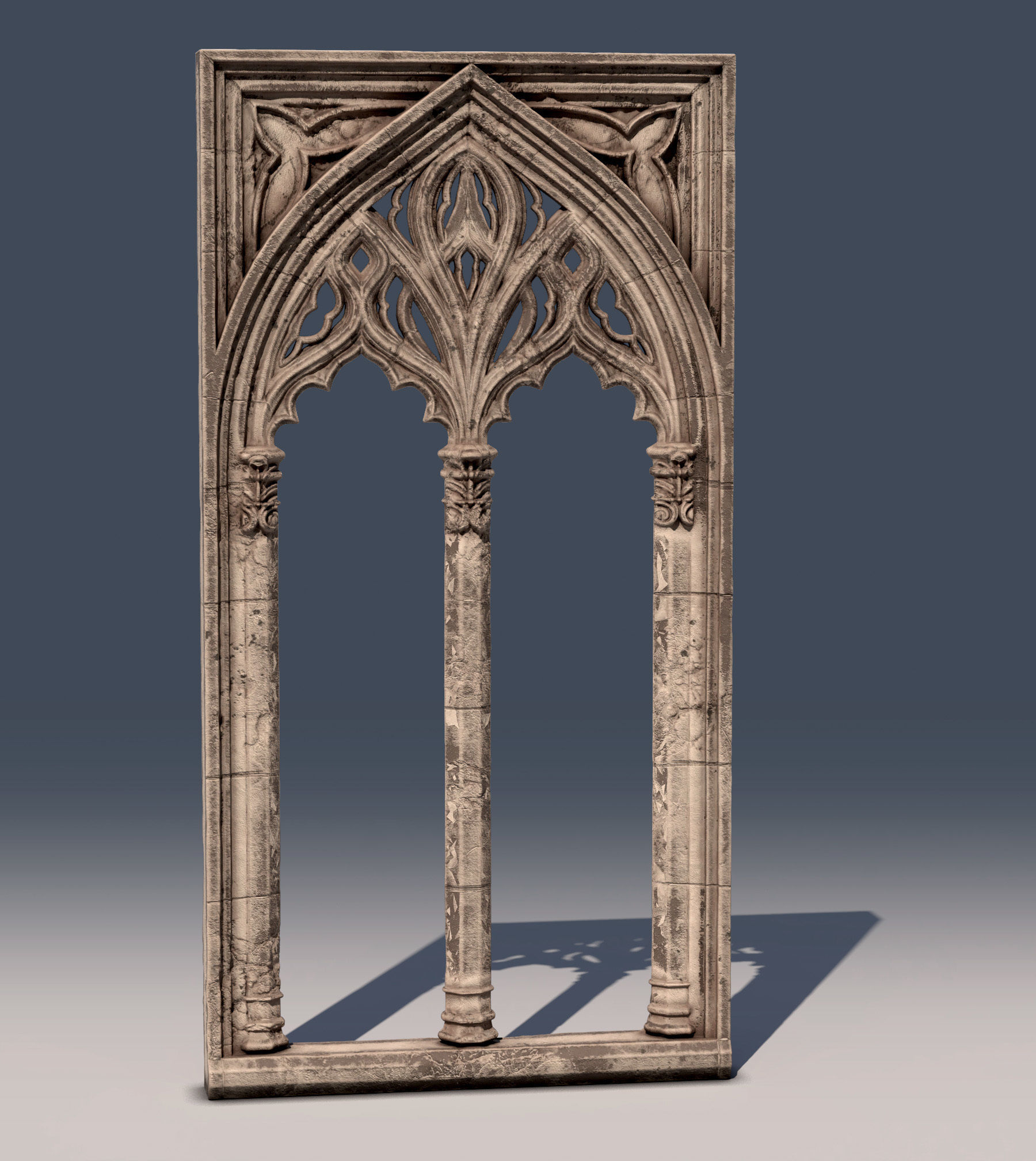 05 Medieval Textured windows pack 01 Low-poly 3D model_2