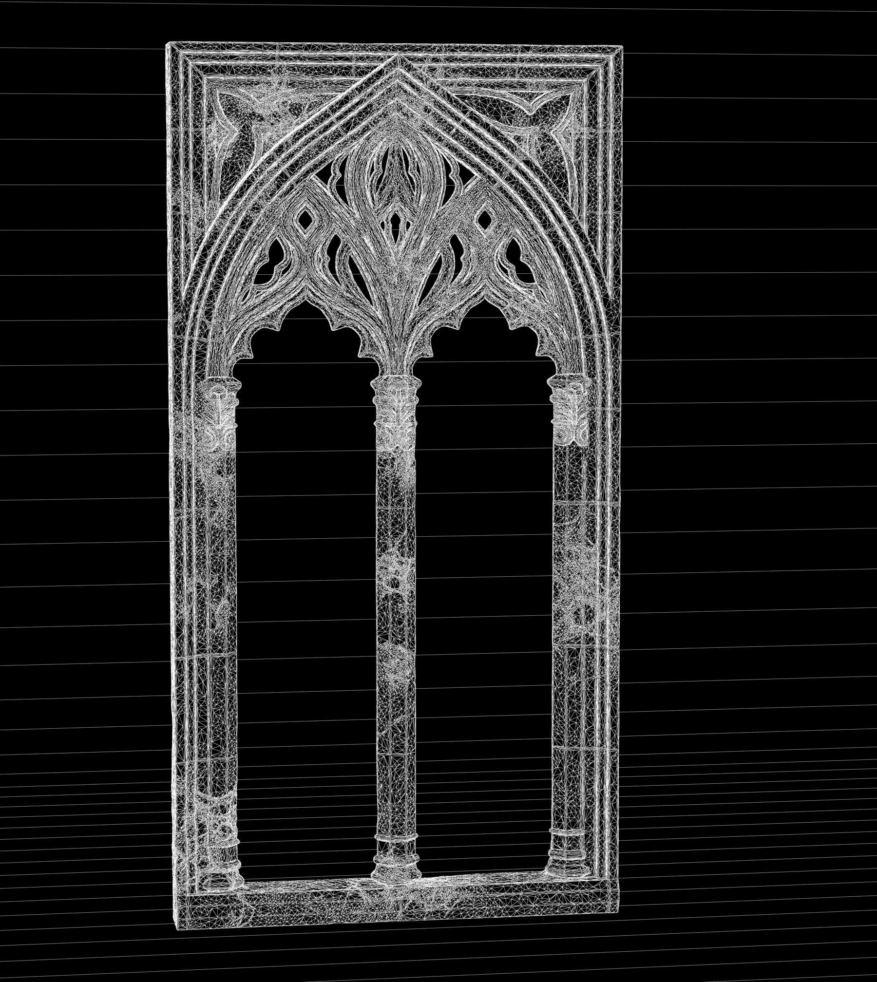 05 Medieval Textured windows pack 01 Low-poly 3D model_22