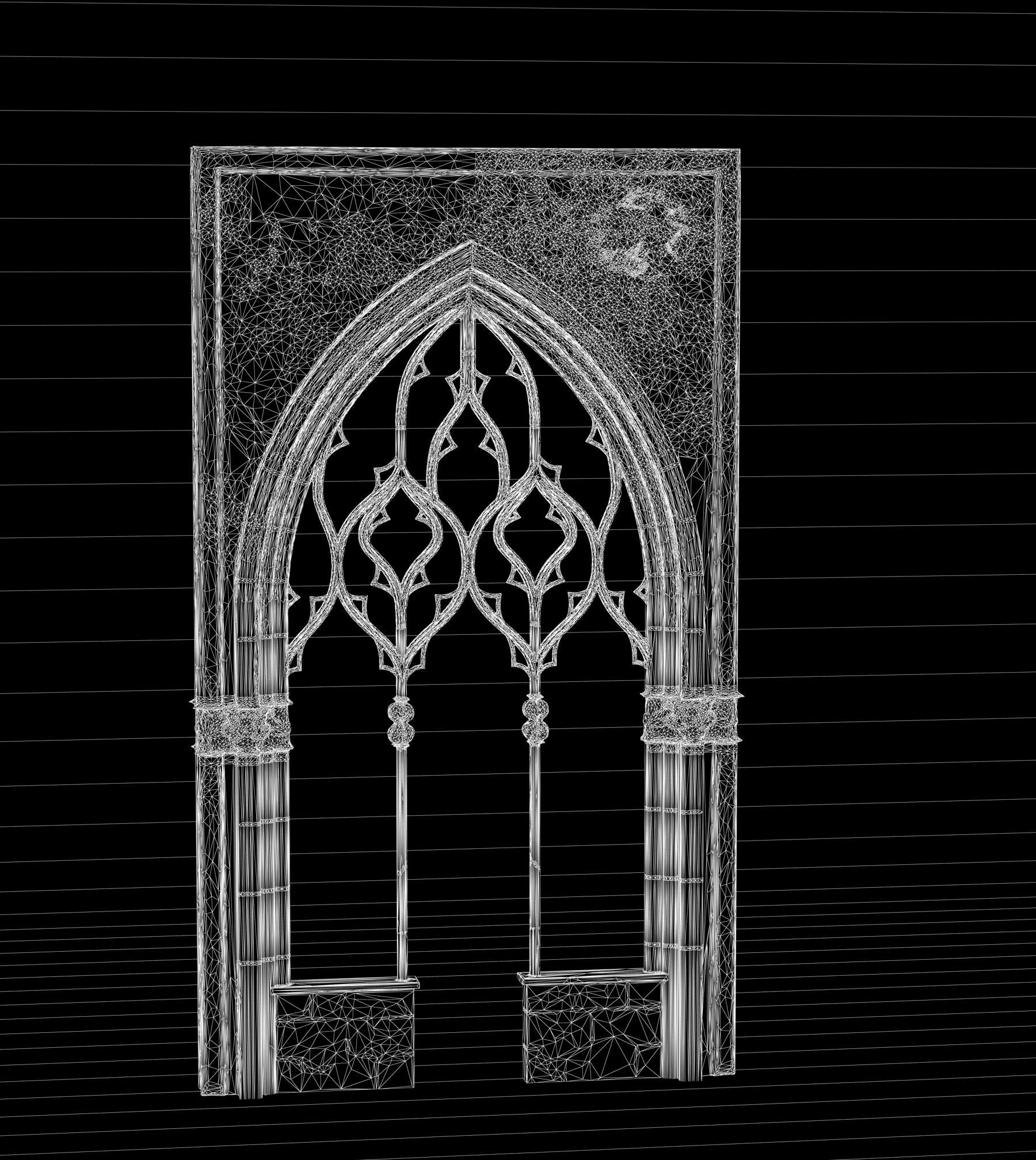 05 Medieval Textured windows pack 01 Low-poly 3D model_21