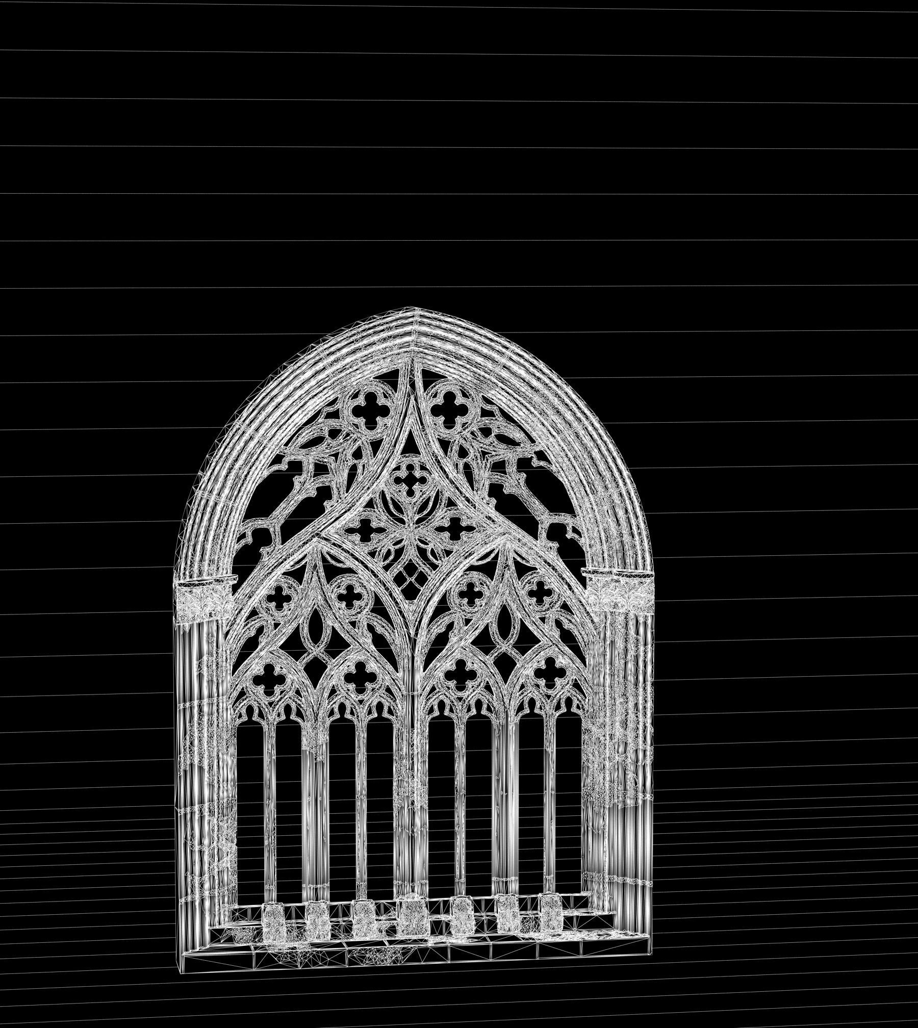 05 Medieval Textured windows pack 01 Low-poly 3D model_23