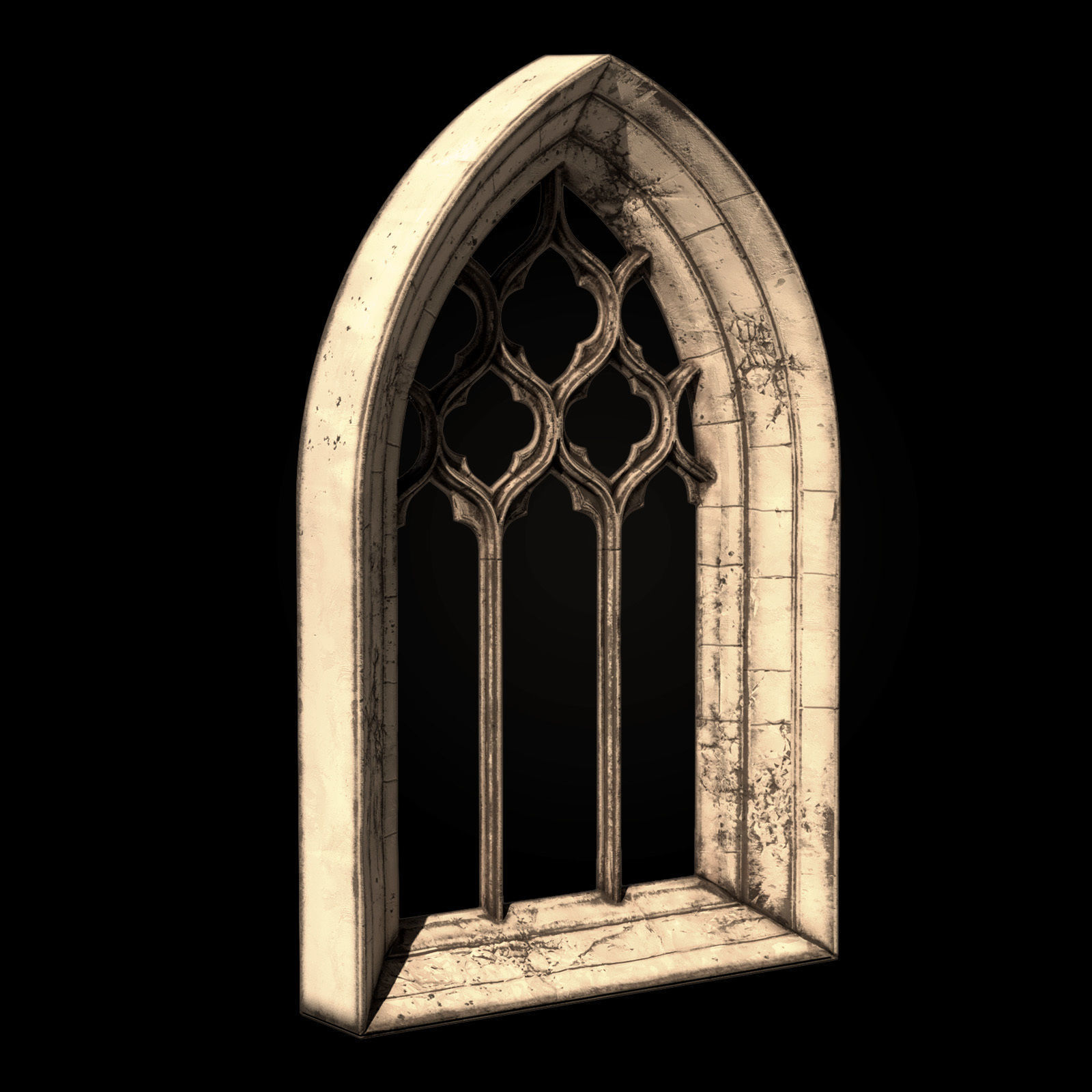 05 Medieval Textured windows pack 01 Low-poly 3D model_15