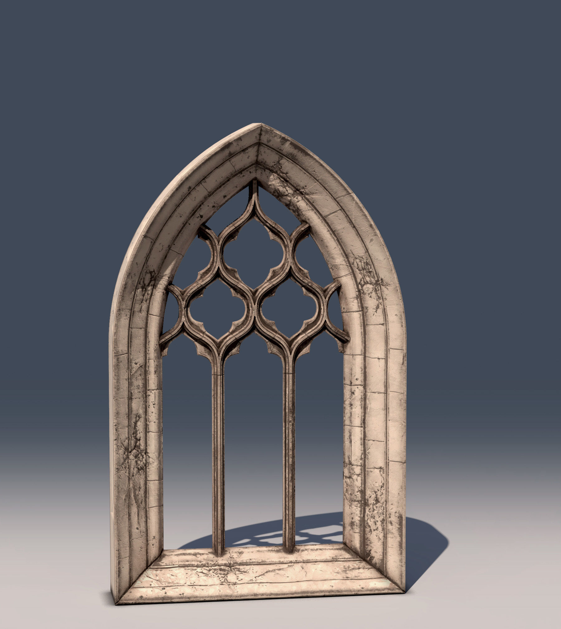 05 Medieval Textured windows pack 01 Low-poly 3D model_5