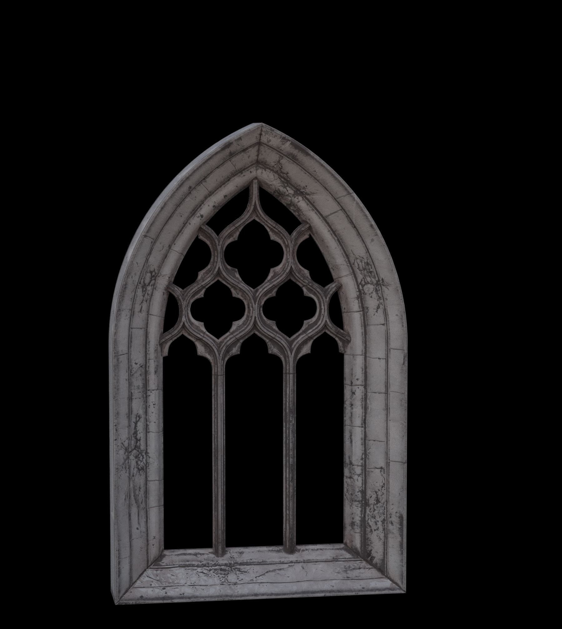 05 Medieval Textured windows pack 01 Low-poly 3D model_20