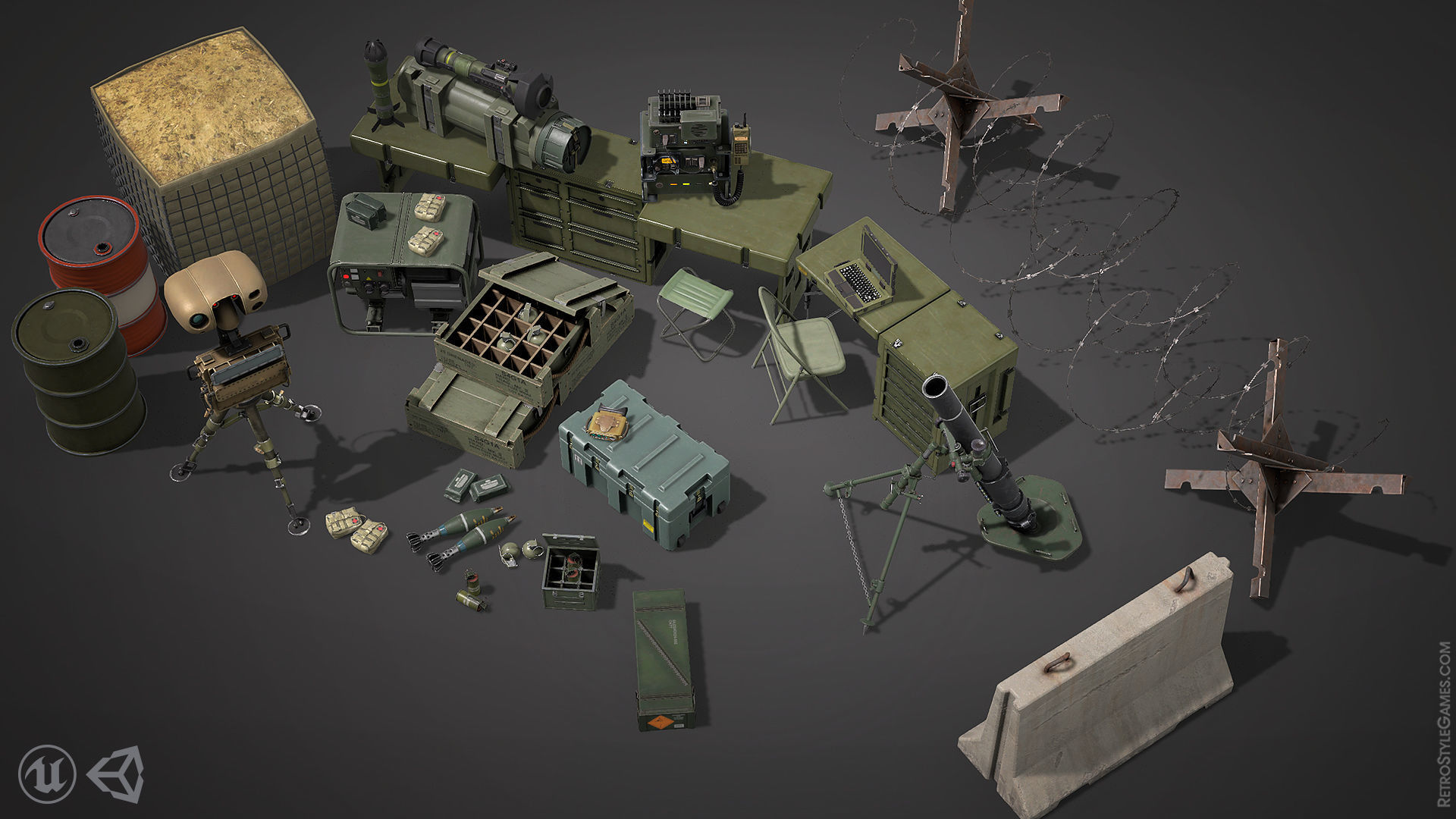 Defense Line - Ultimate Pack Low-poly 3D model_9