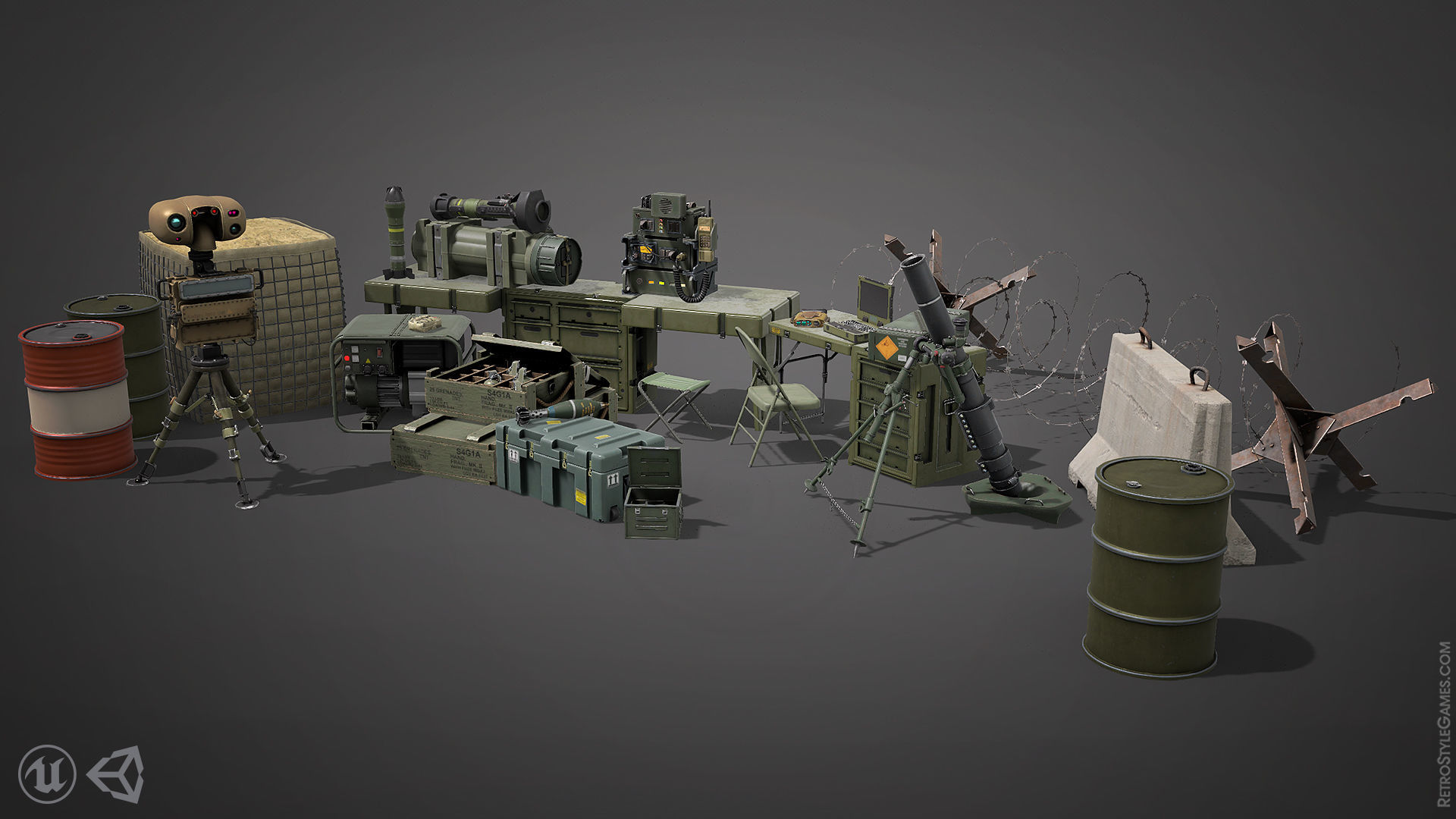 Defense Line - Ultimate Pack Low-poly 3D model_8