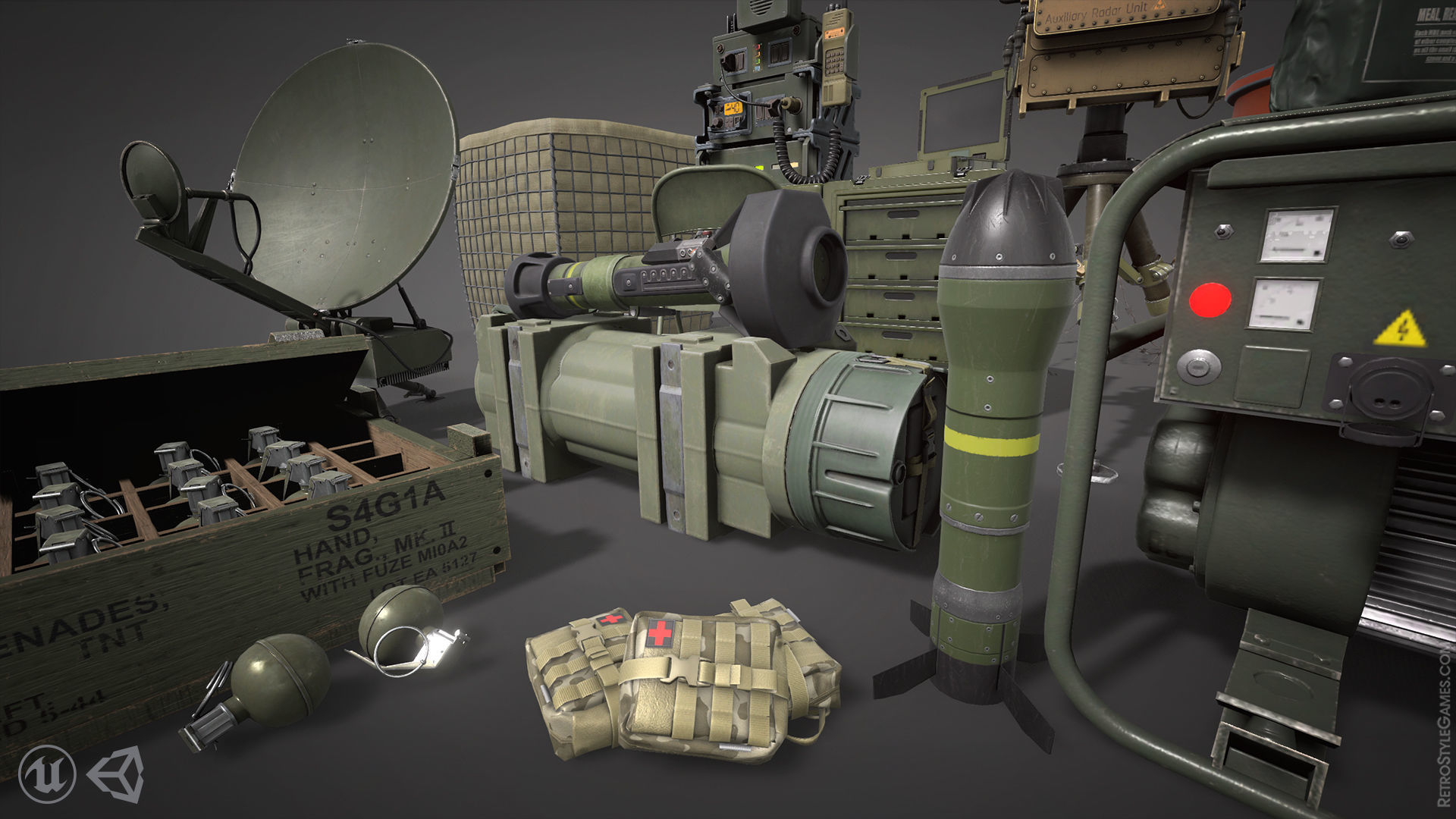 Defense Line - Ultimate Pack Low-poly 3D model_13