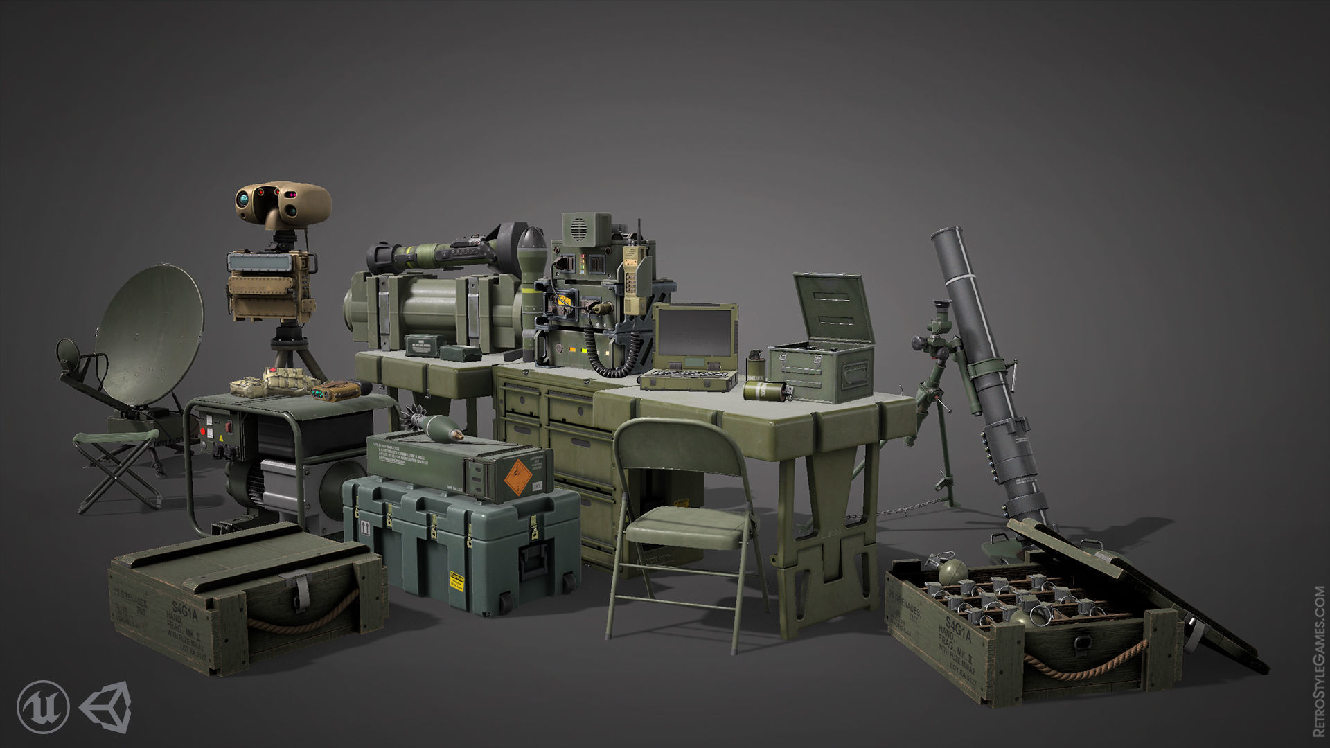 Defense Line - Ultimate Pack Low-poly 3D model_7