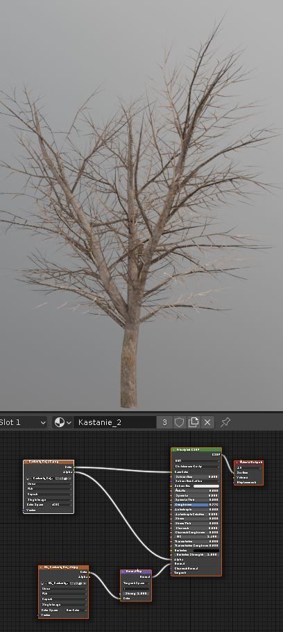 European horse chestnut 12m all seasons 3D Model Collection_33