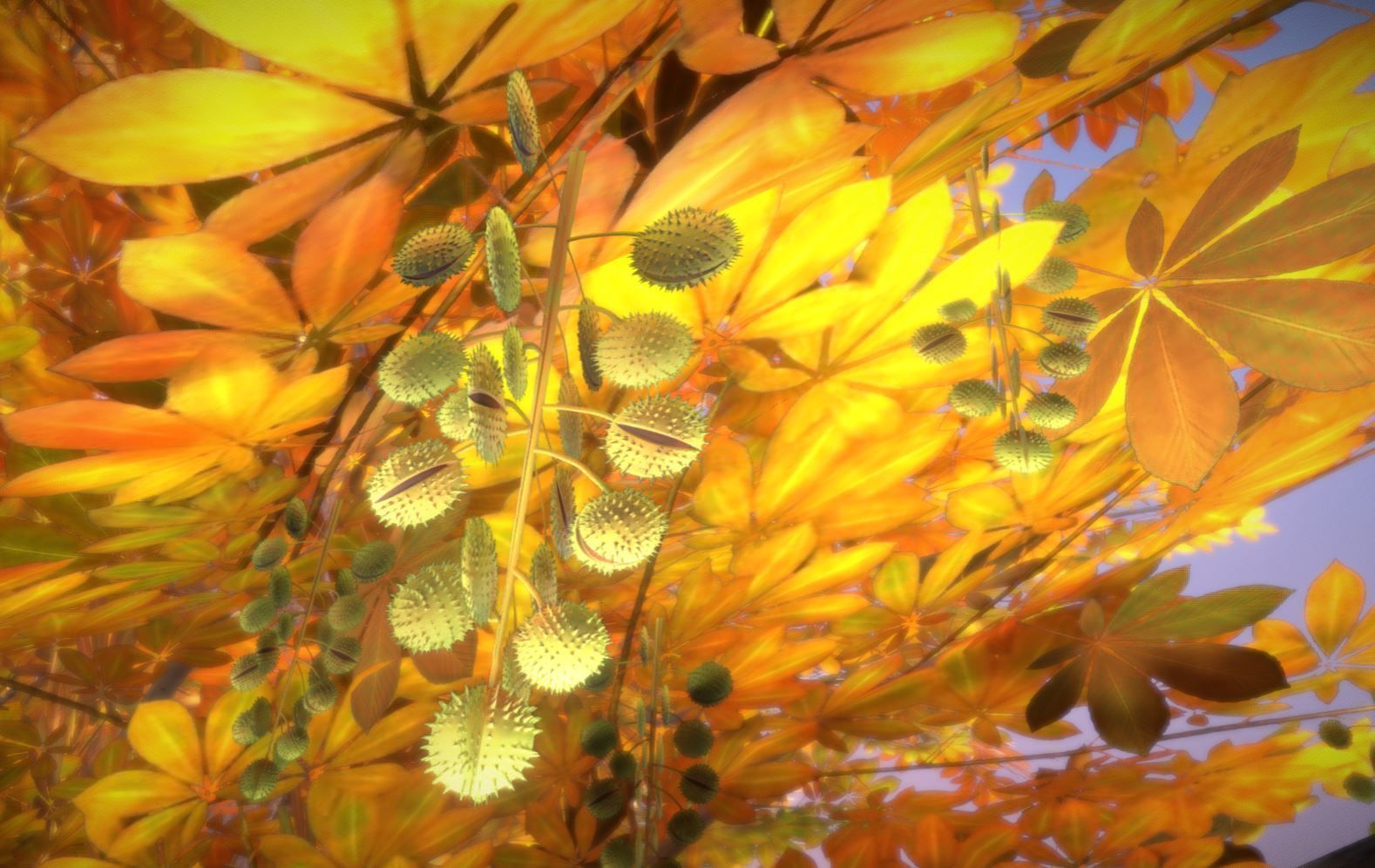 European horse chestnut 12m all seasons 3D Model Collection_6