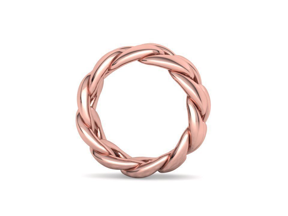 Heavy Cuban Chain Ring Miami Cuban Ring 3dmodel 5-8US sizes 3D print model_31