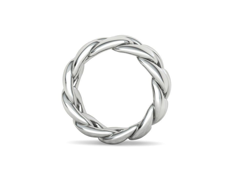 Heavy Cuban Chain Ring Miami Cuban Ring 3dmodel 5-8US sizes 3D print model_33
