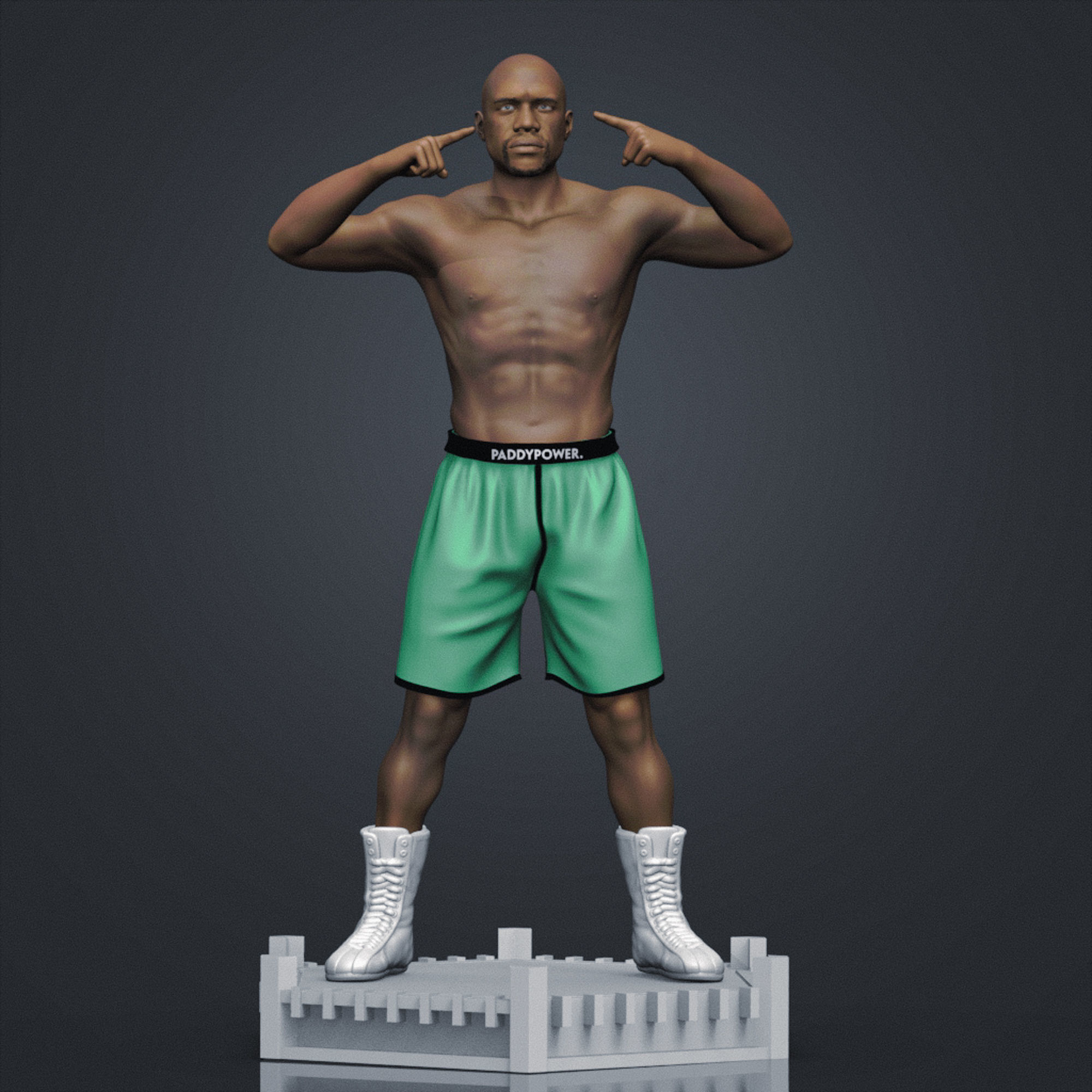 Floyd MayWeather 3D Printable 1 3D print model_2