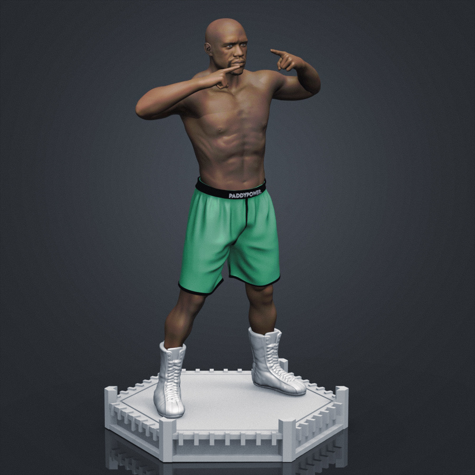 Floyd MayWeather 3D Printable 1 3D print model_9