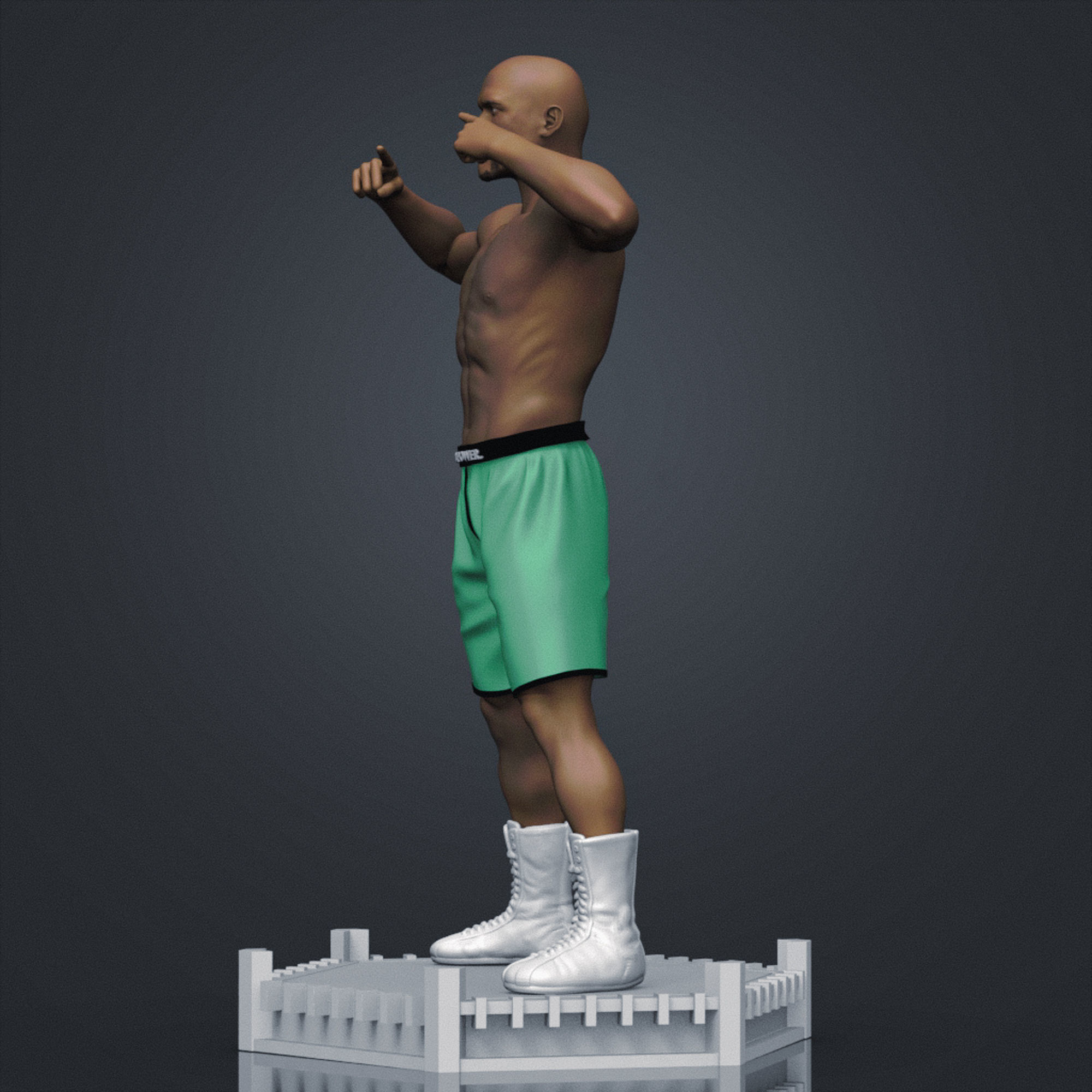 Floyd MayWeather 3D Printable 1 3D print model_5