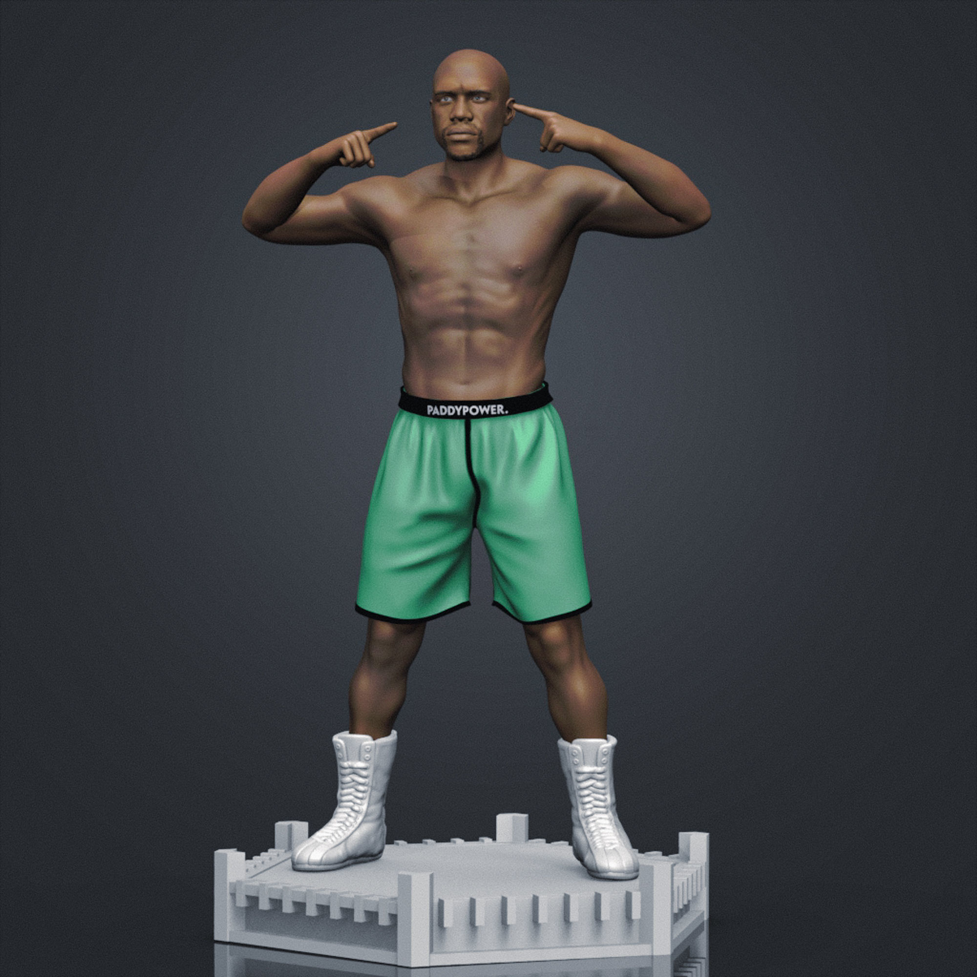 Floyd MayWeather 3D Printable 1 3D print model_3