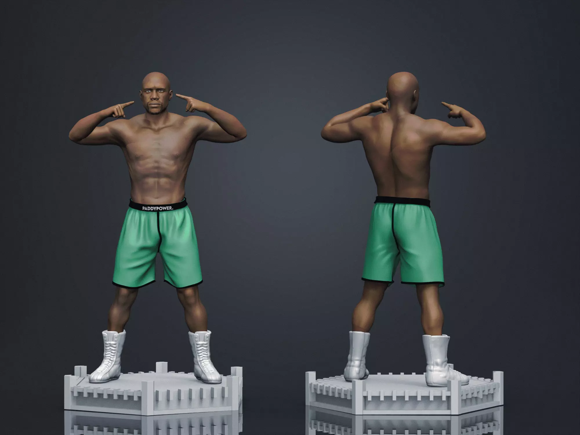 Floyd MayWeather 3D Printable 1 3D print model_0