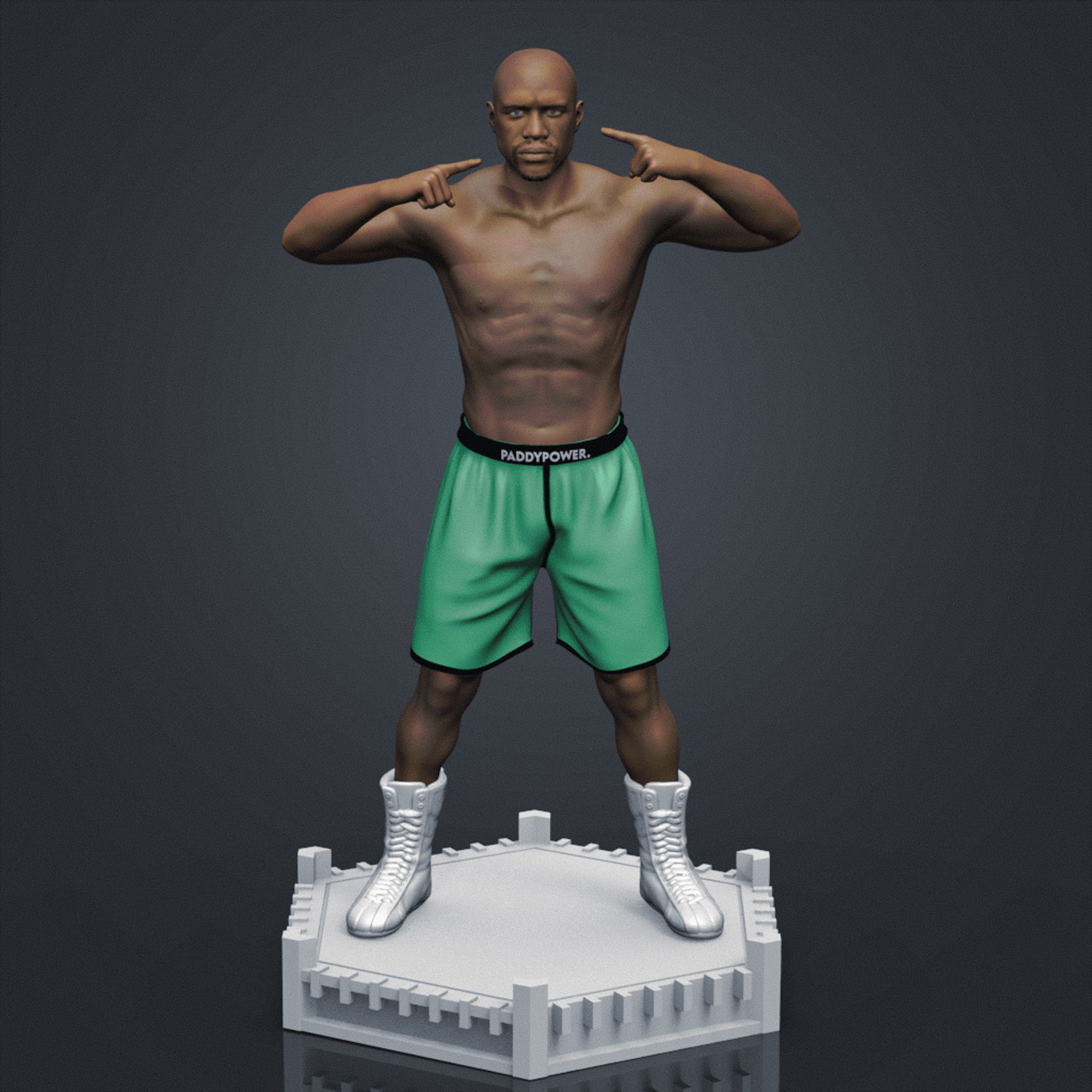 Floyd MayWeather 3D Printable 1 3D print model_11