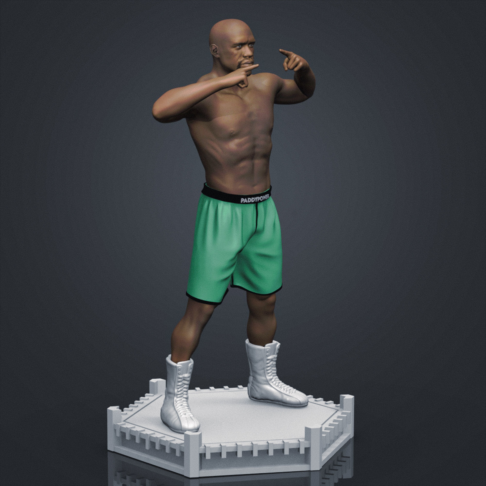 Floyd MayWeather 3D Printable 1 3D print model_8