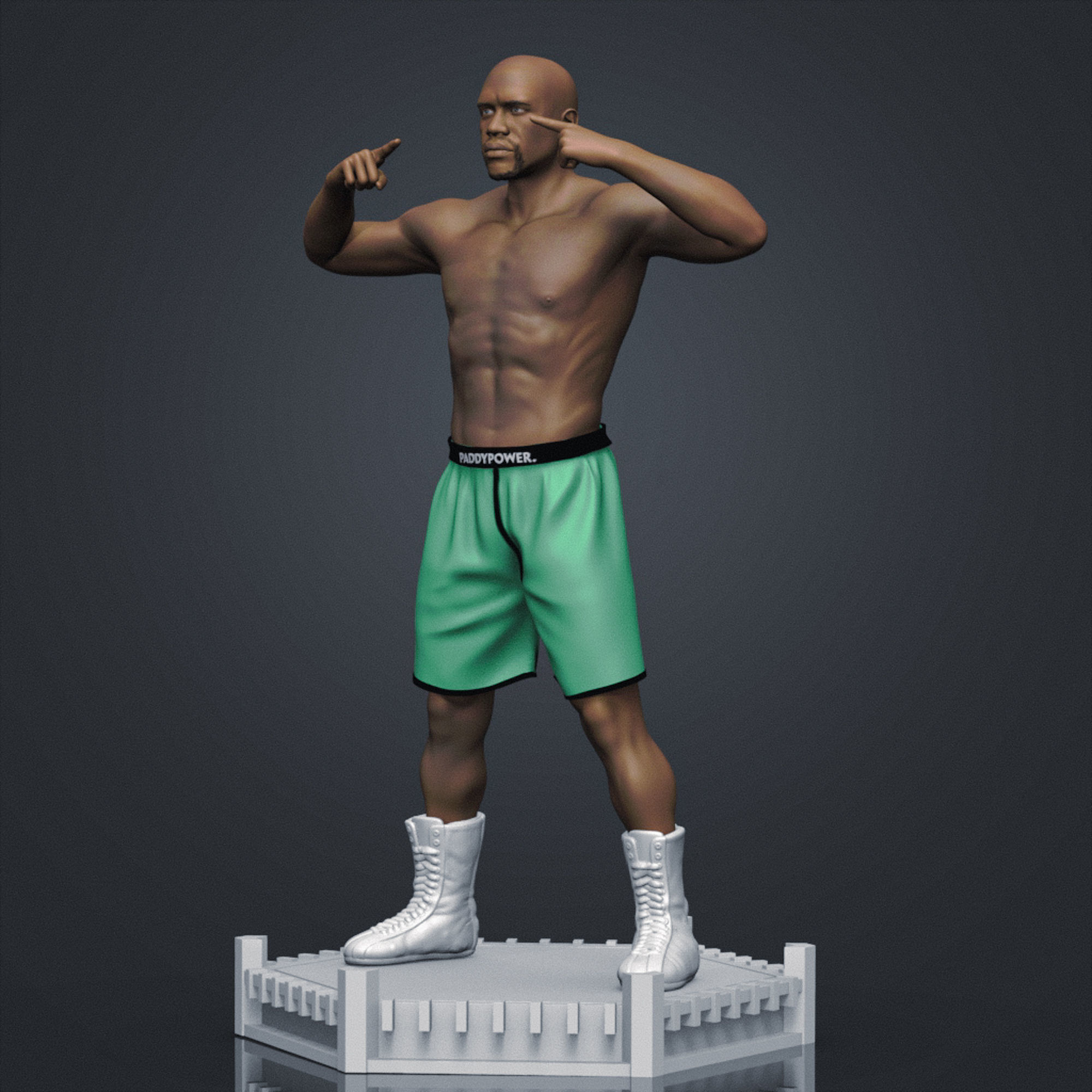 Floyd MayWeather 3D Printable 1 3D print model_4