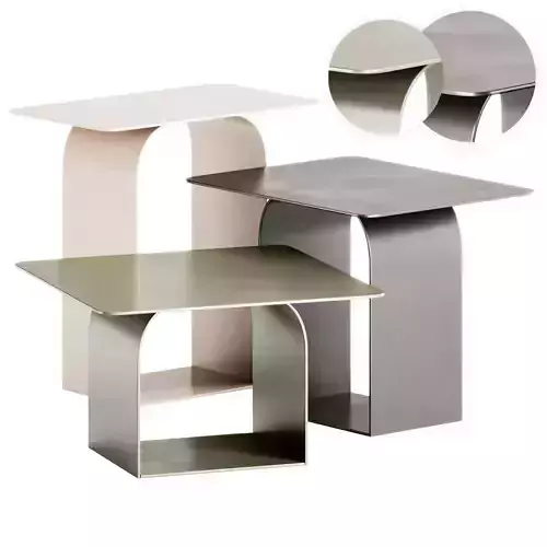 INNOVA Imbottiti LEVANTE Metal coffee tables