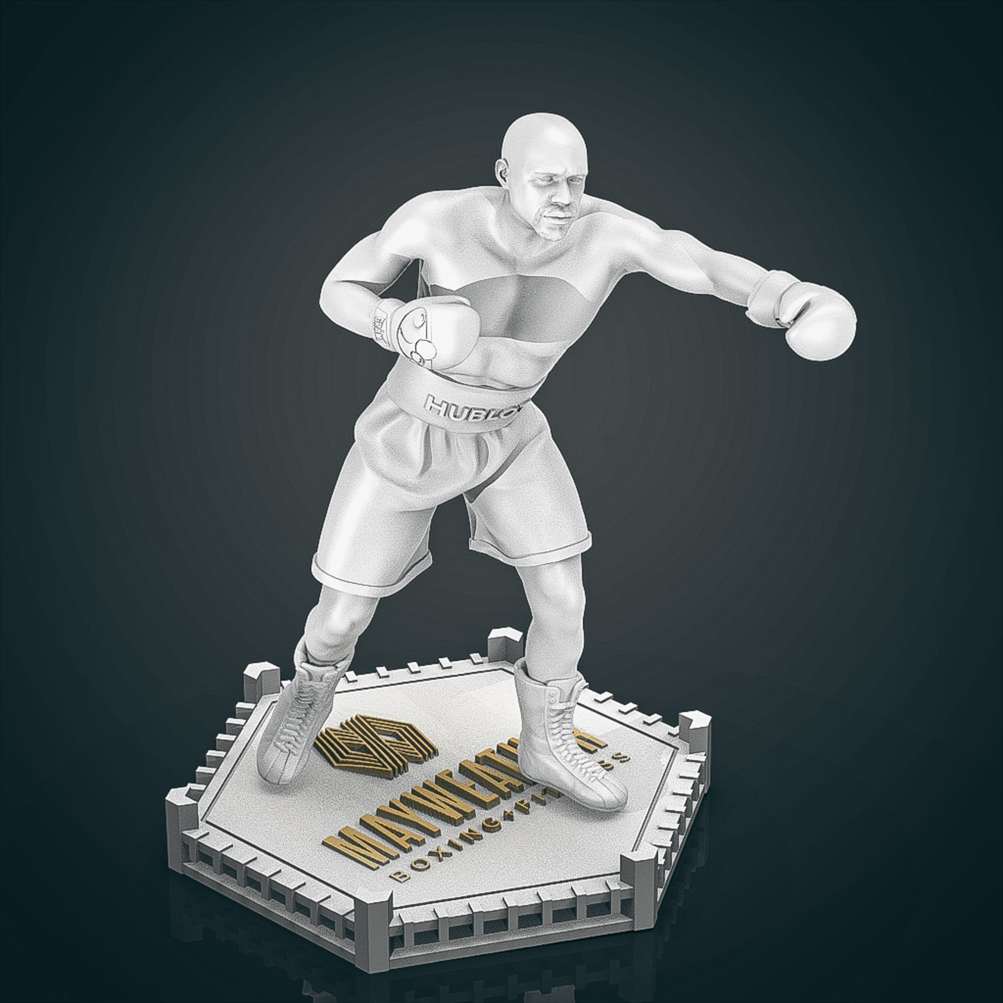 Floyd MayWeather 3D Printable 2 3D print model_16