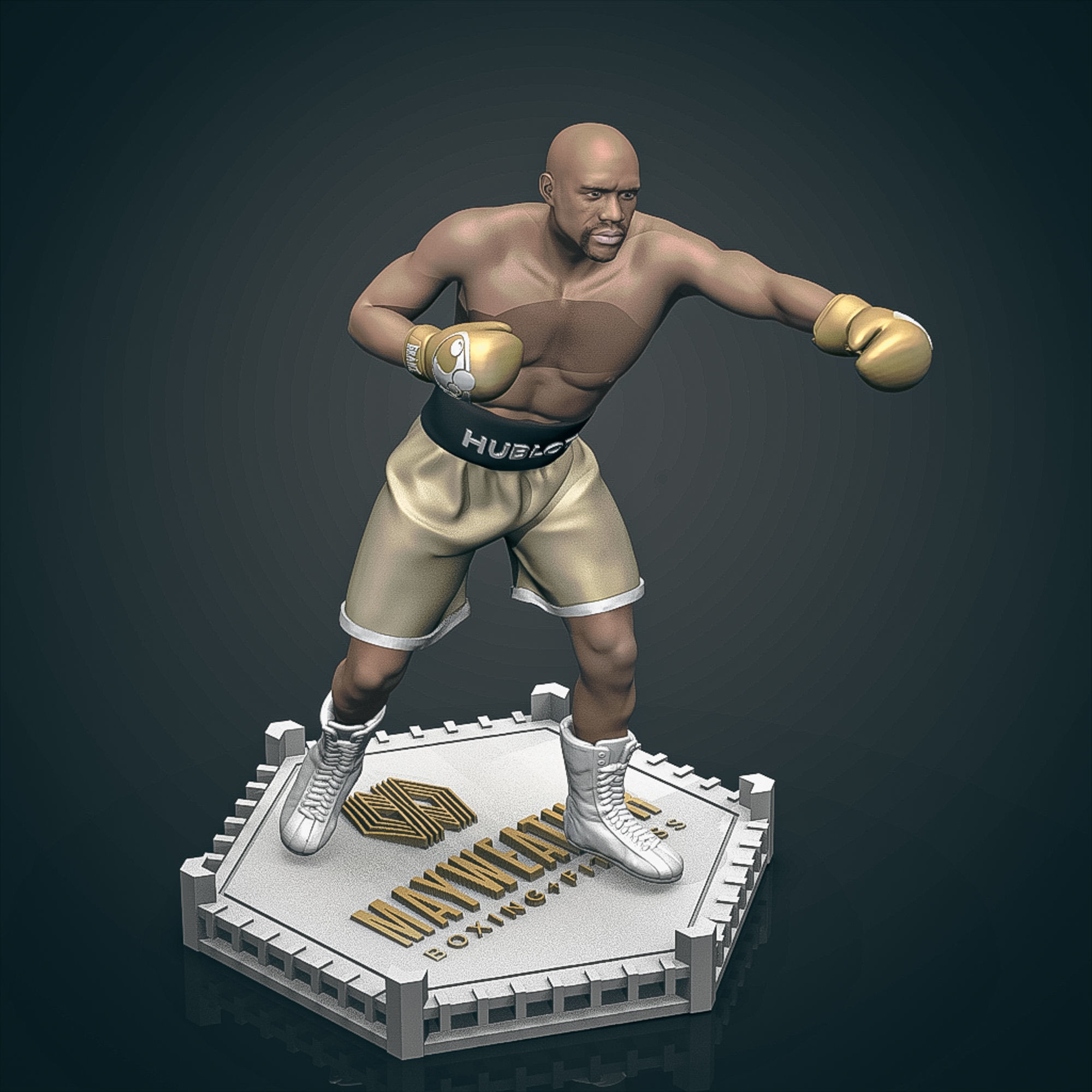 Floyd MayWeather 3D Printable 2 3D print model_8