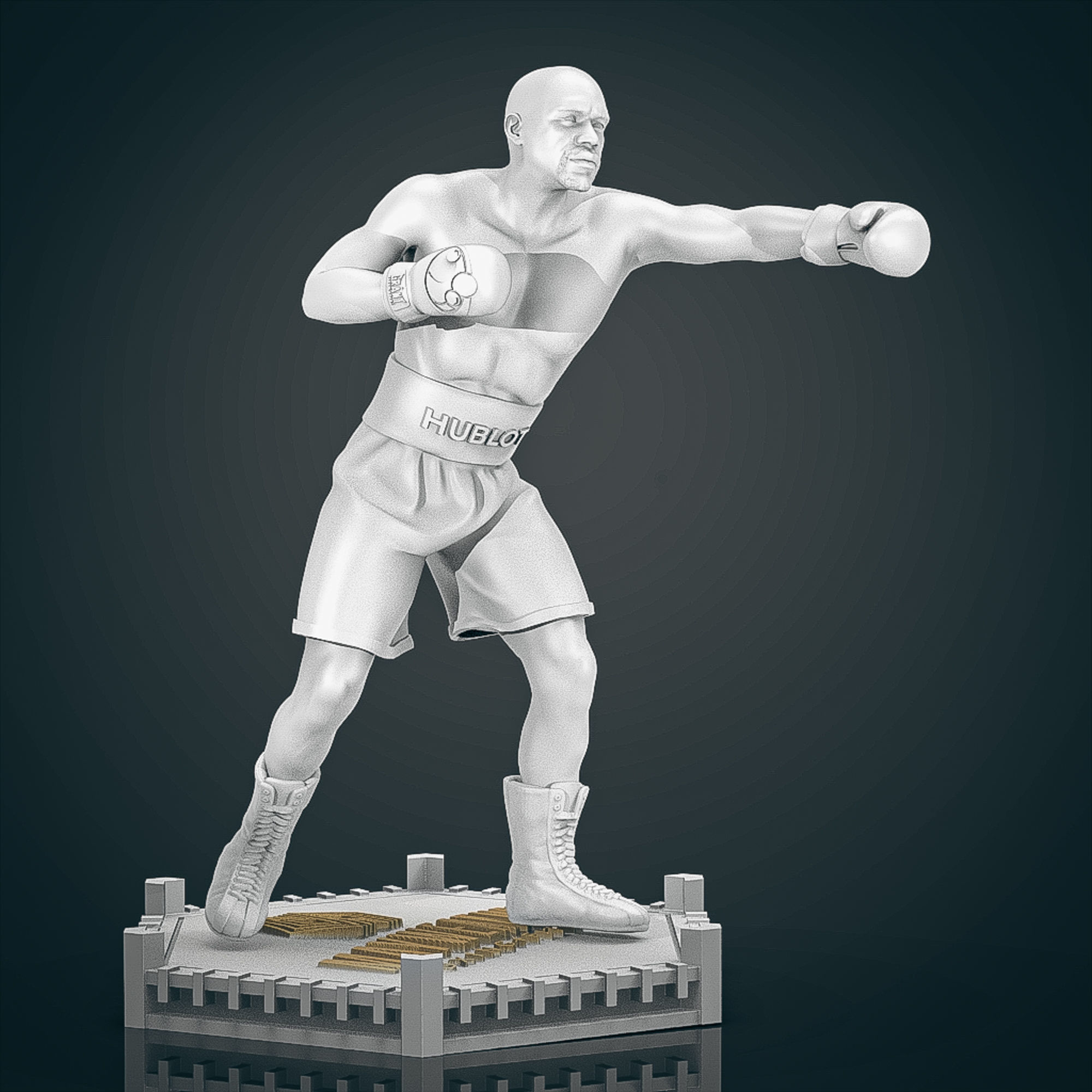 Floyd MayWeather 3D Printable 2 3D print model_15
