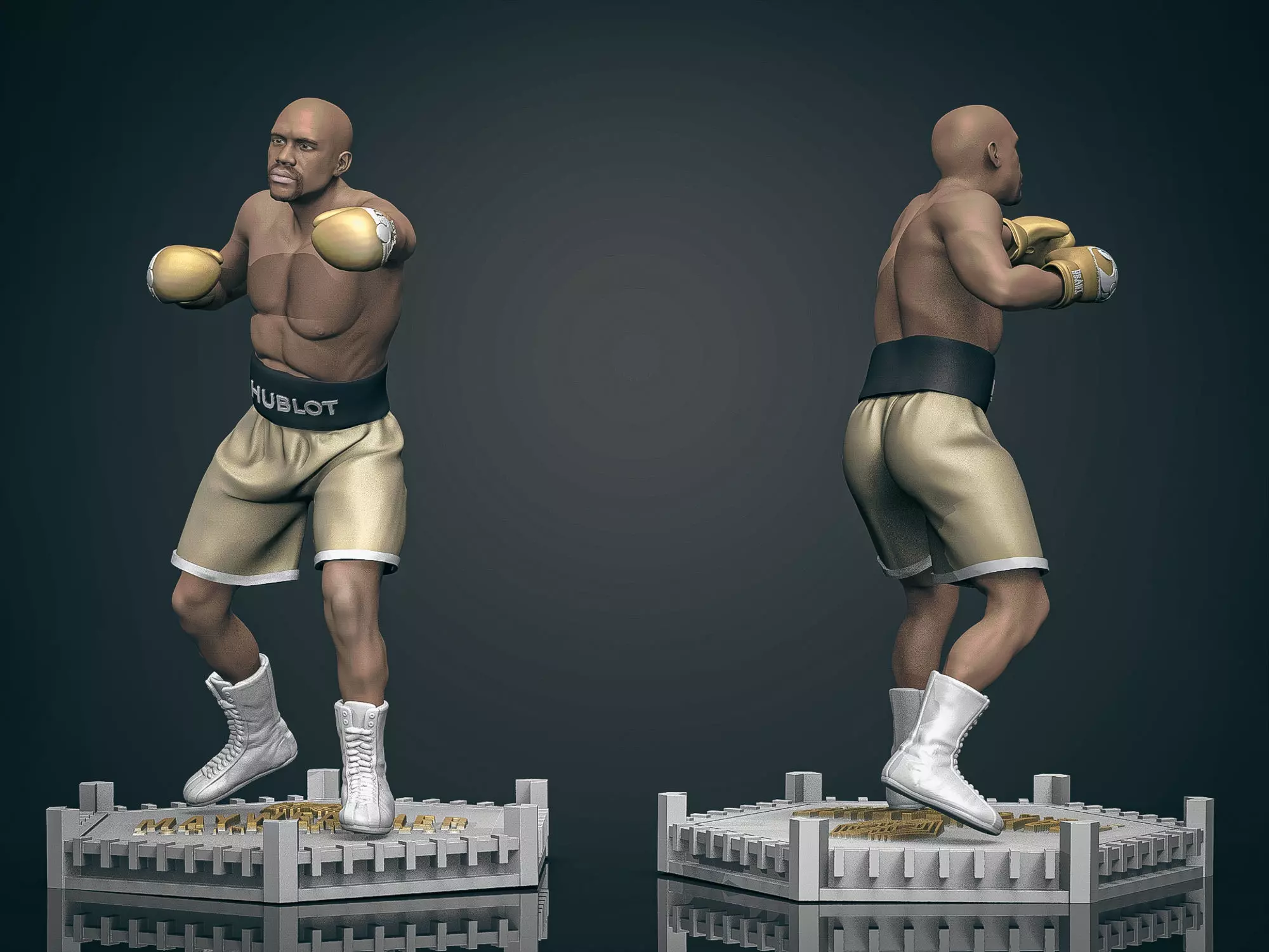 Floyd MayWeather 3D Printable 2 3D print model_0