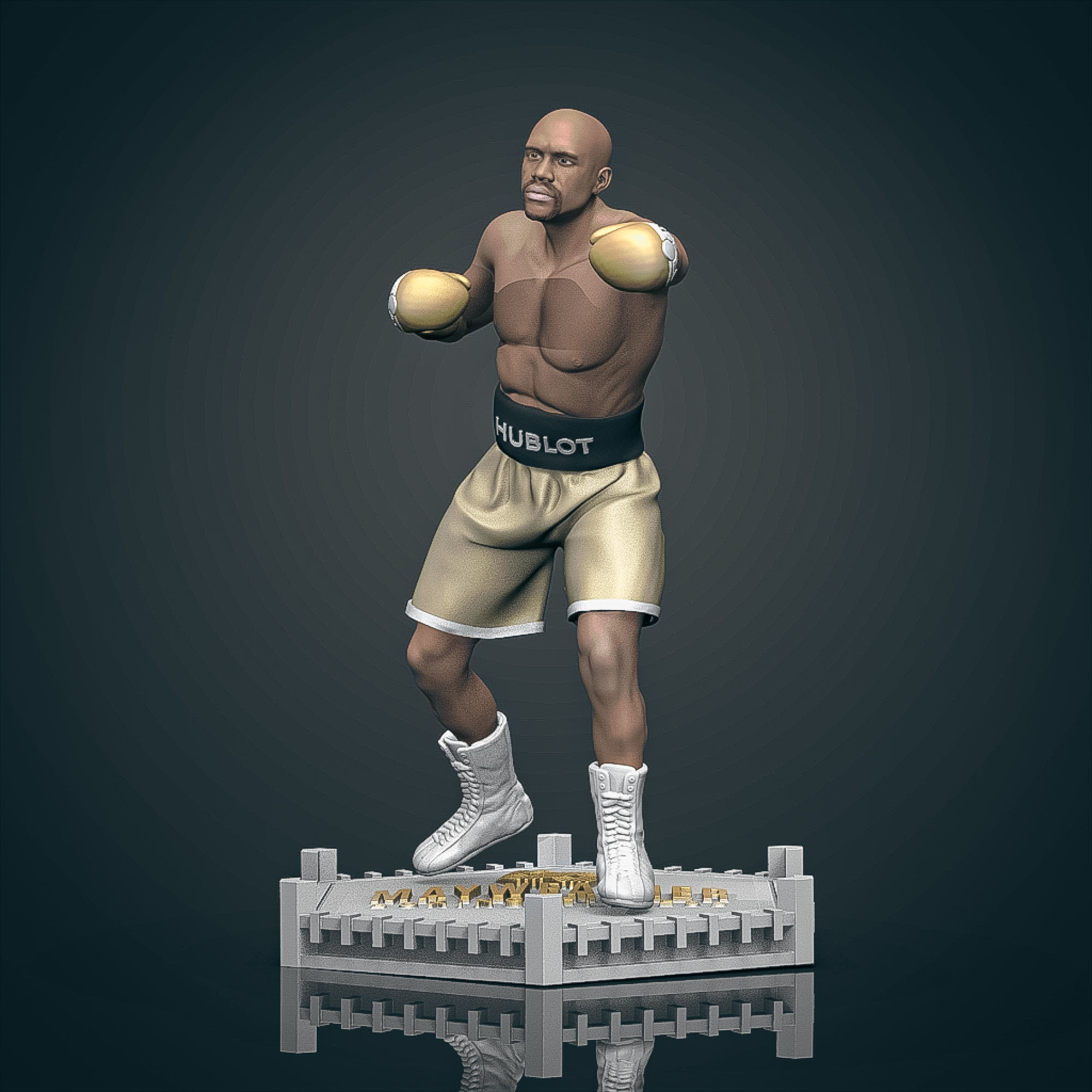 Floyd MayWeather 3D Printable 2 3D print model_2