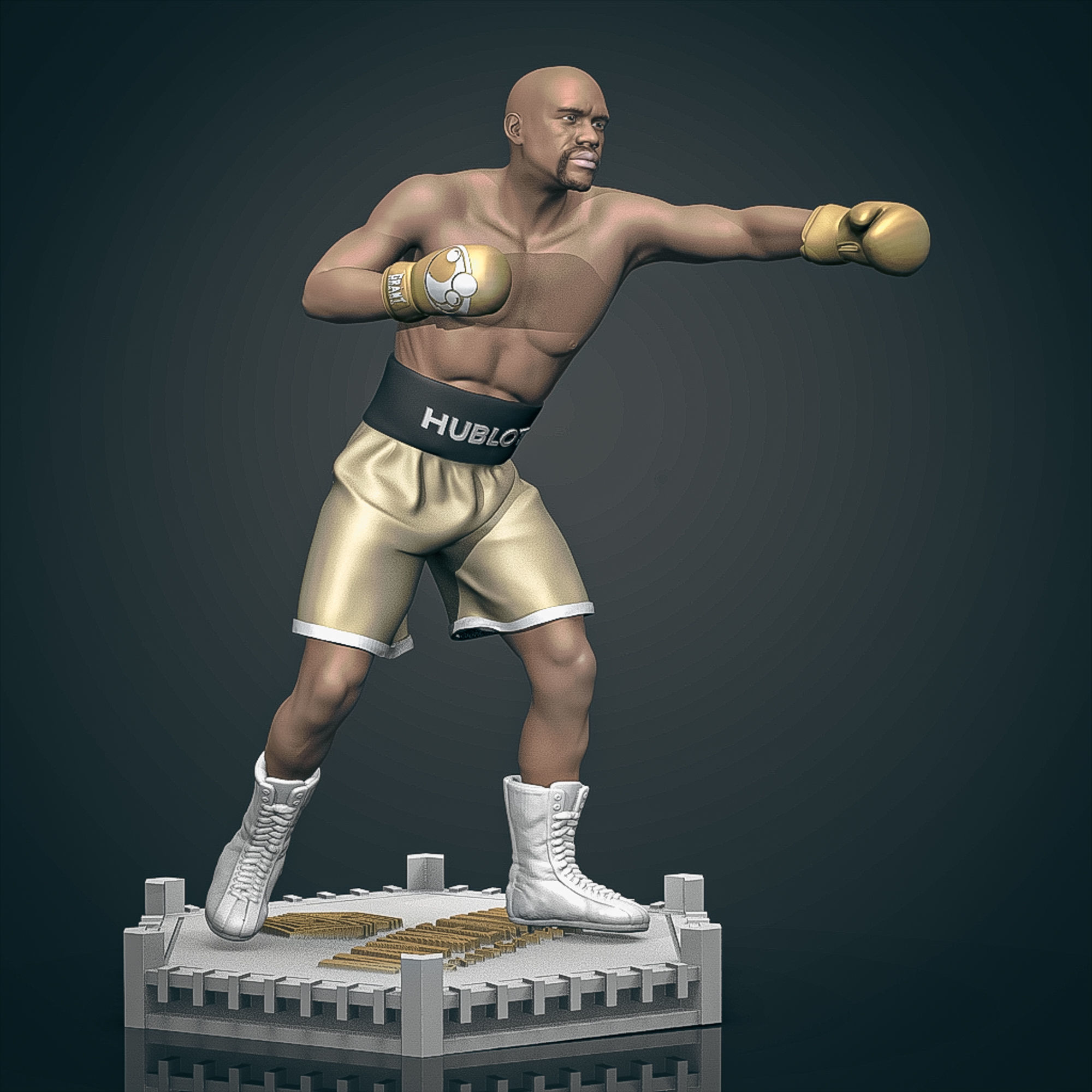 Floyd MayWeather 3D Printable 2 3D print model_7
