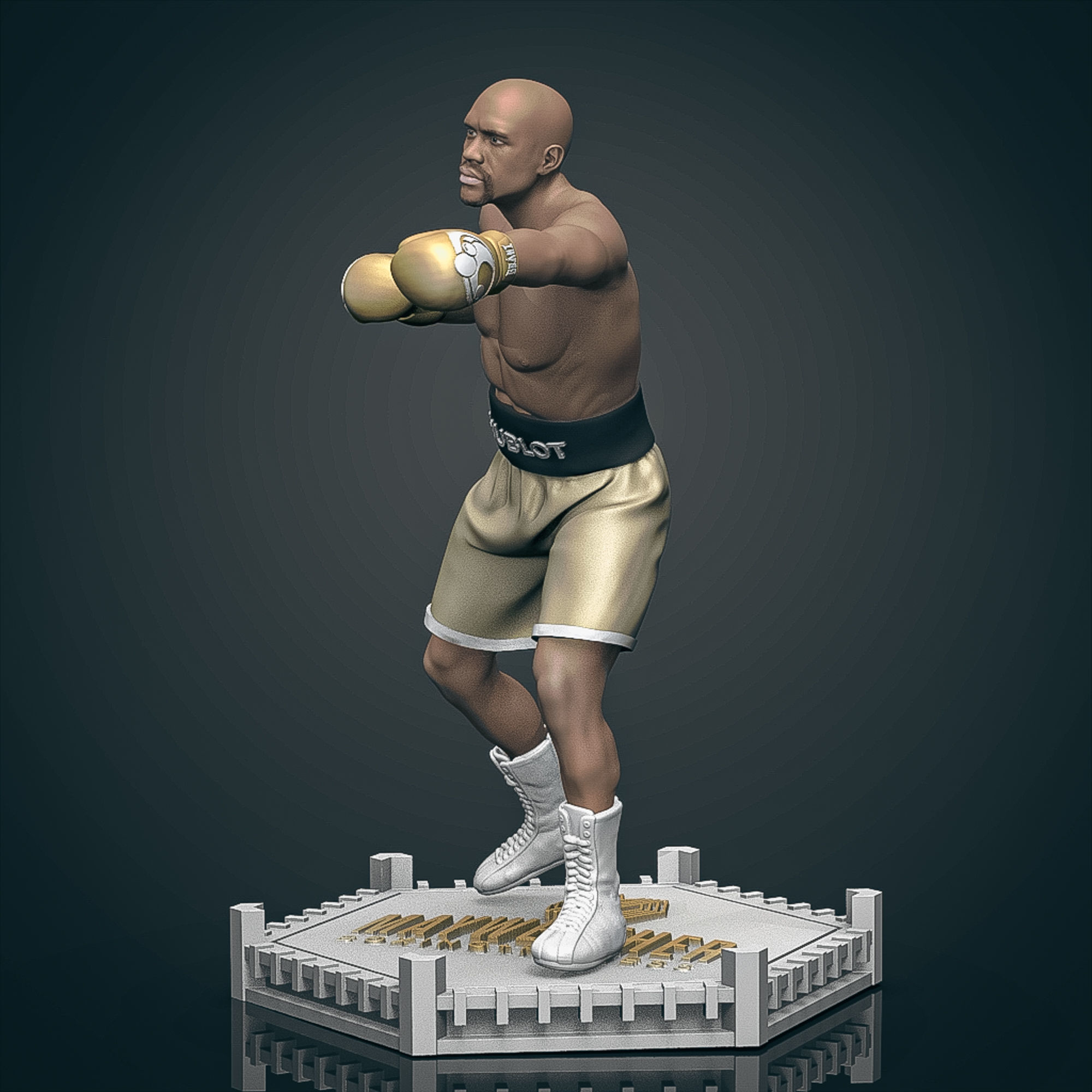 Floyd MayWeather 3D Printable 2 3D print model_4