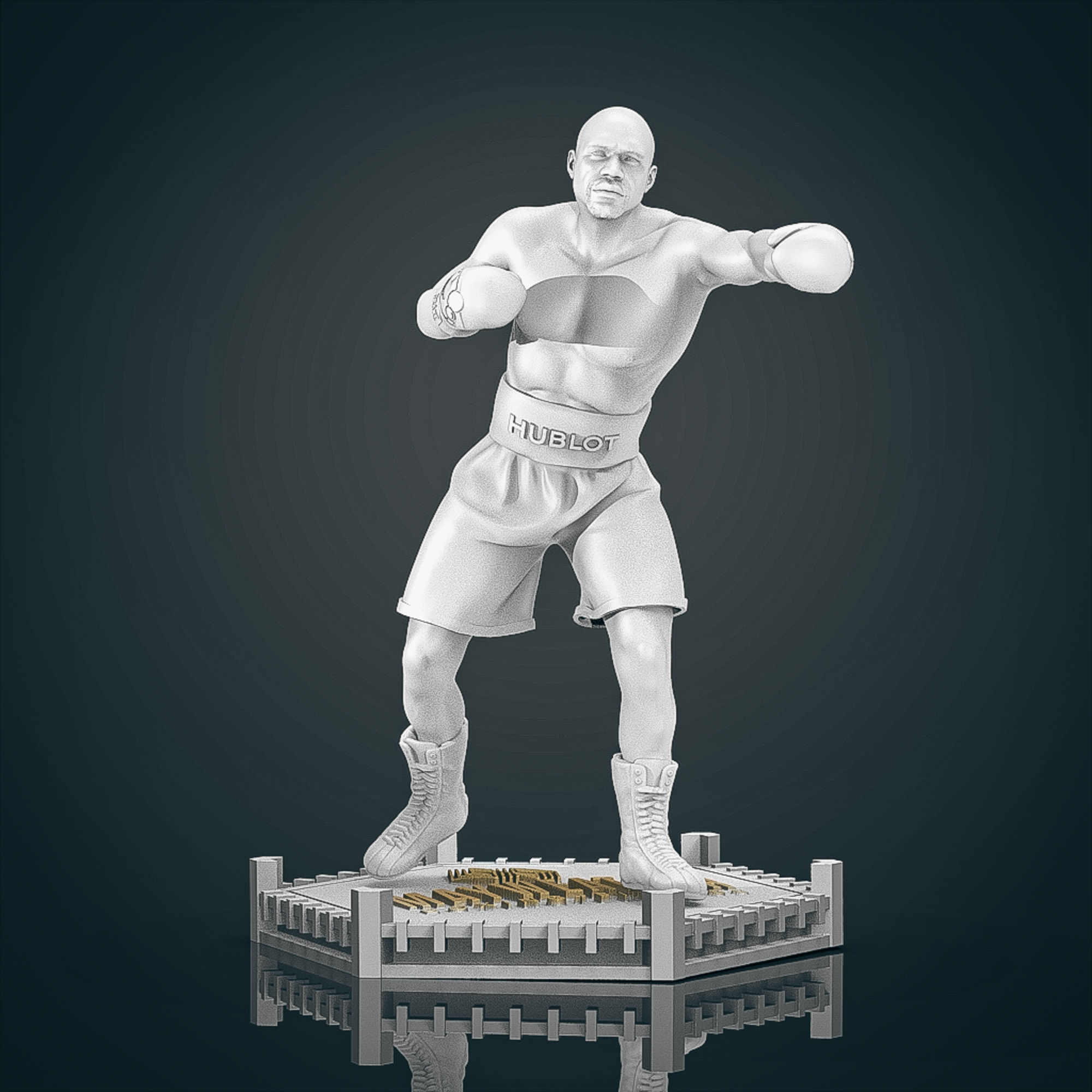 Floyd MayWeather 3D Printable 2 3D print model_11