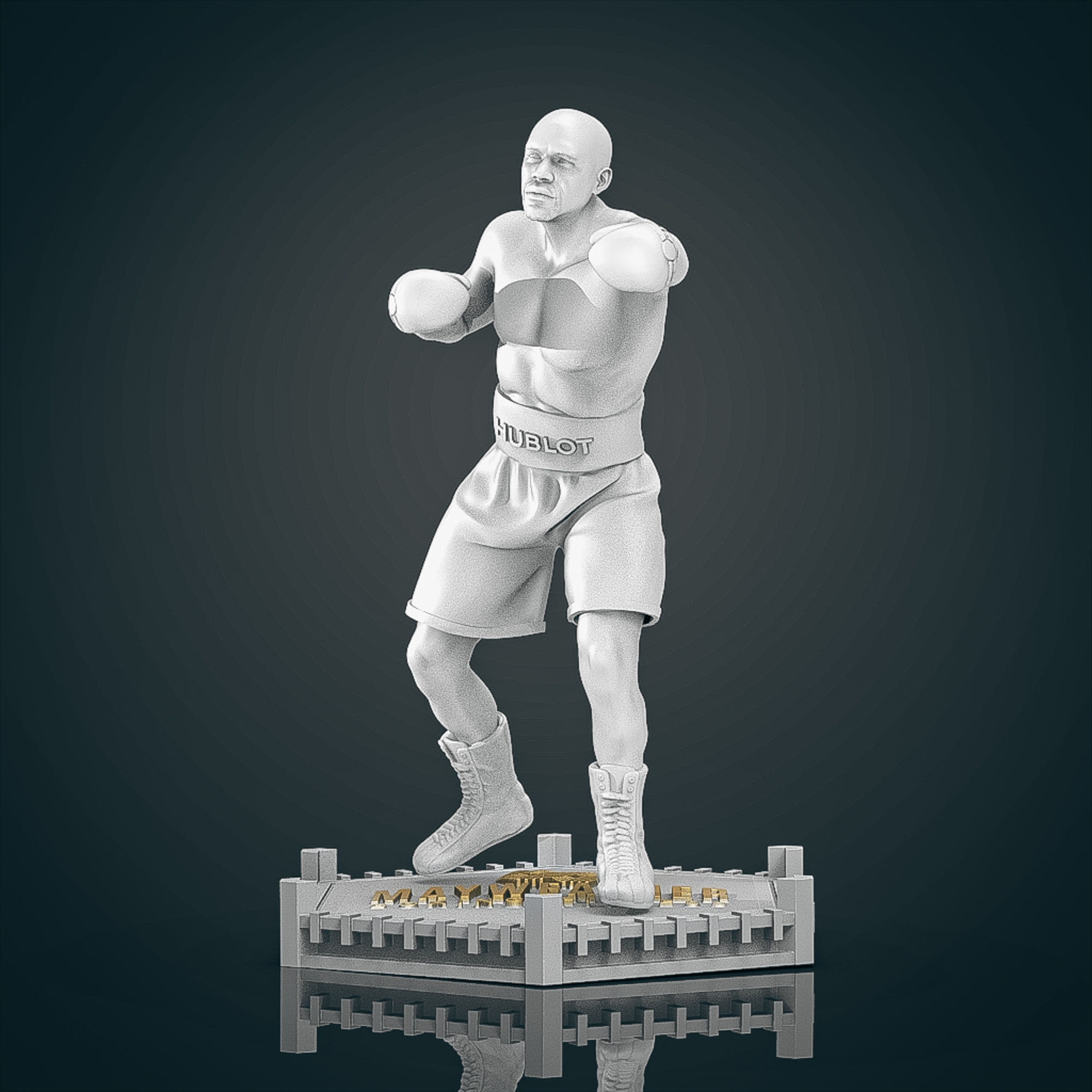 Floyd MayWeather 3D Printable 2 3D print model_10