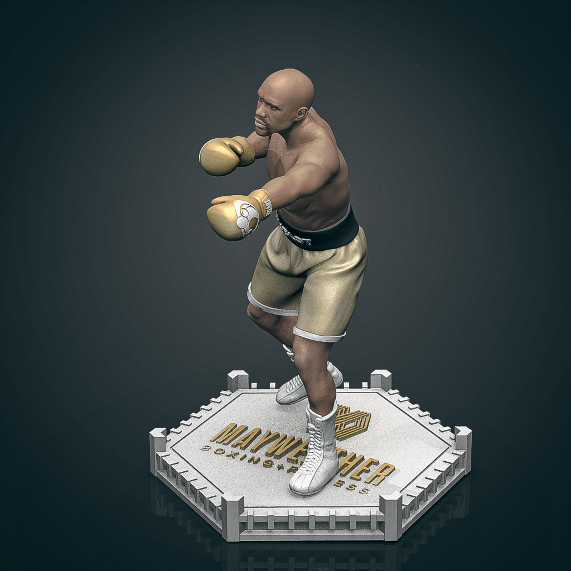 Floyd MayWeather 3D Printable 2 3D print model_9